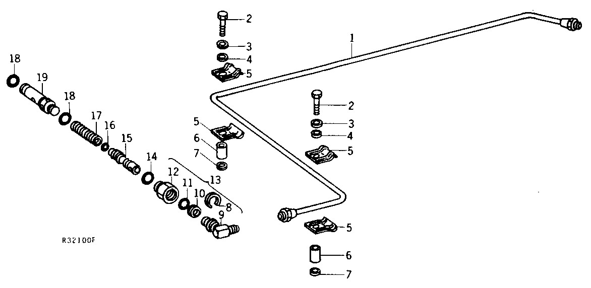 Pressure Control Valve, Pressure Line, Rear