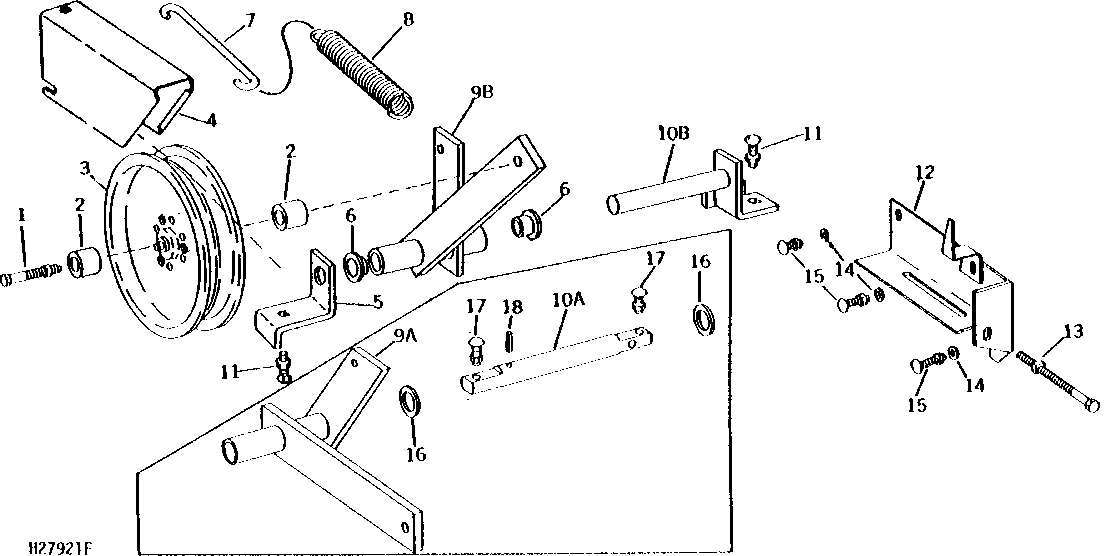 PLATFORM AND FEEDER HOUSE VARIABLE DRIVE MIDDLE BELT TIGHTENER
