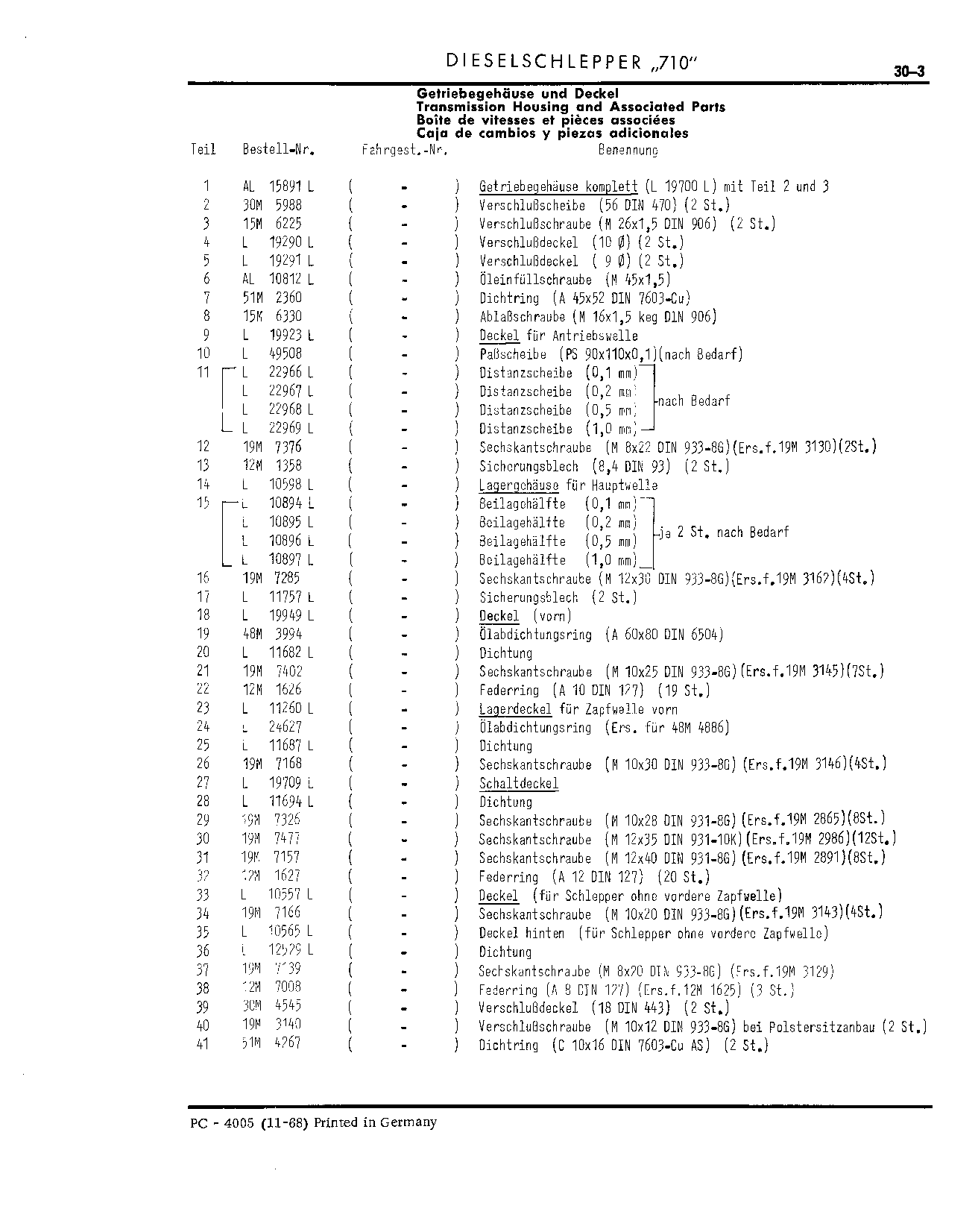Transmission Case (Continued)