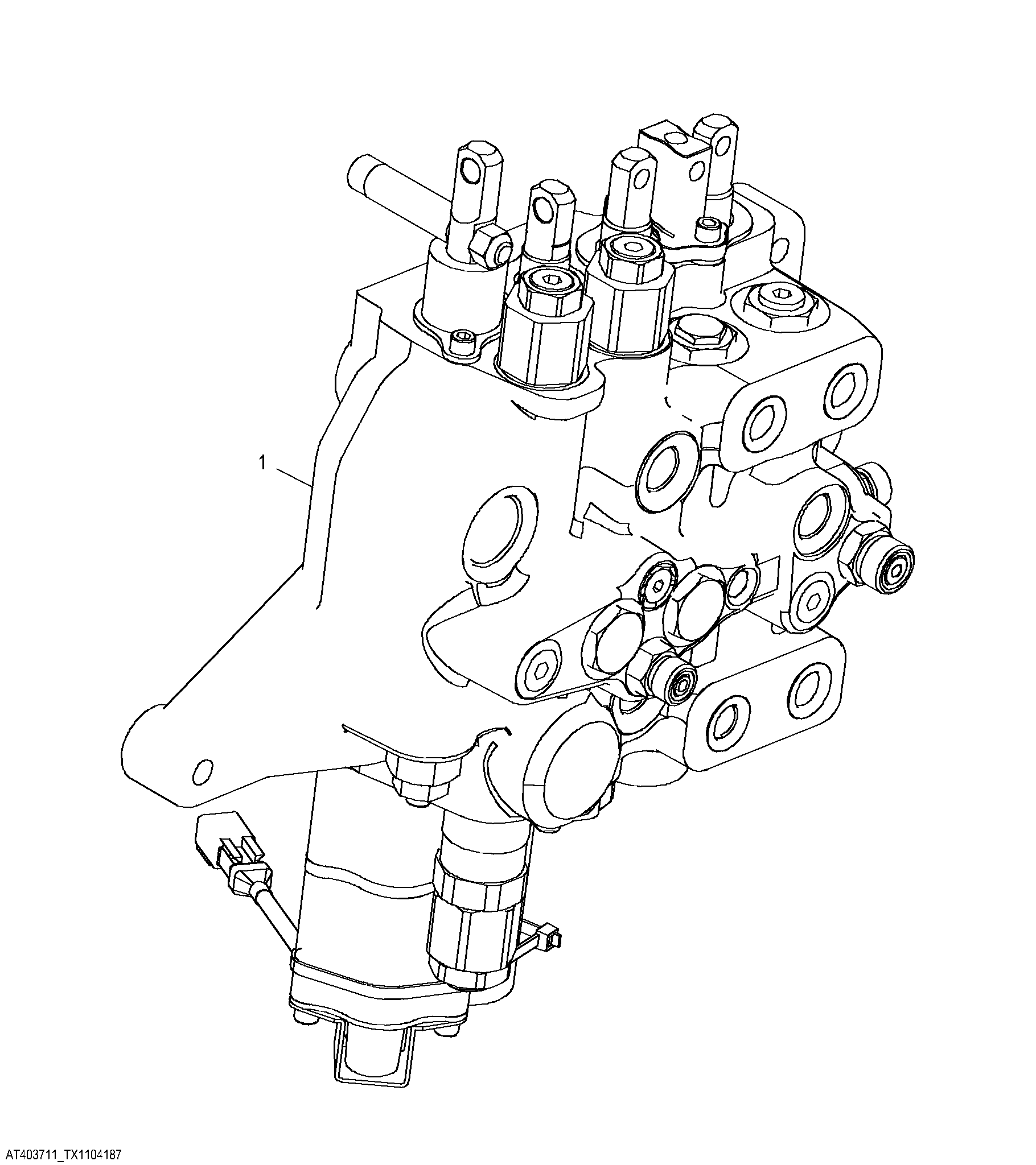 Loader and Stabilizer Valve, Fourth Function (Use For AT196630)