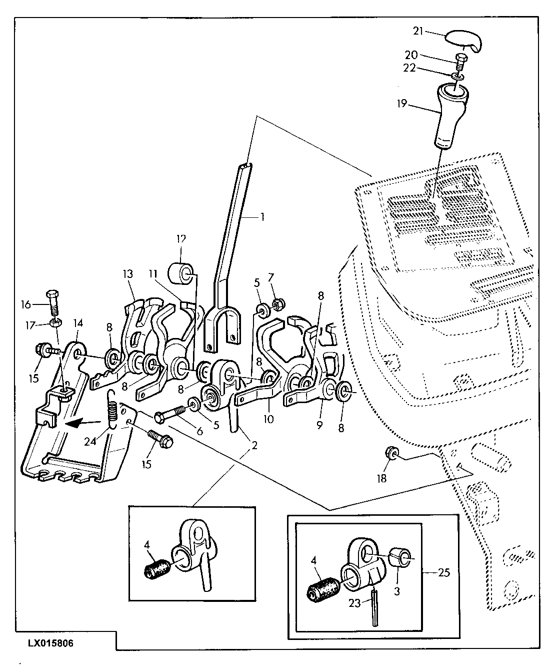 RANGE SHIFTING (POWRQUAD WITH REVERSER CONTROL AT SHIFT CONSOLE)