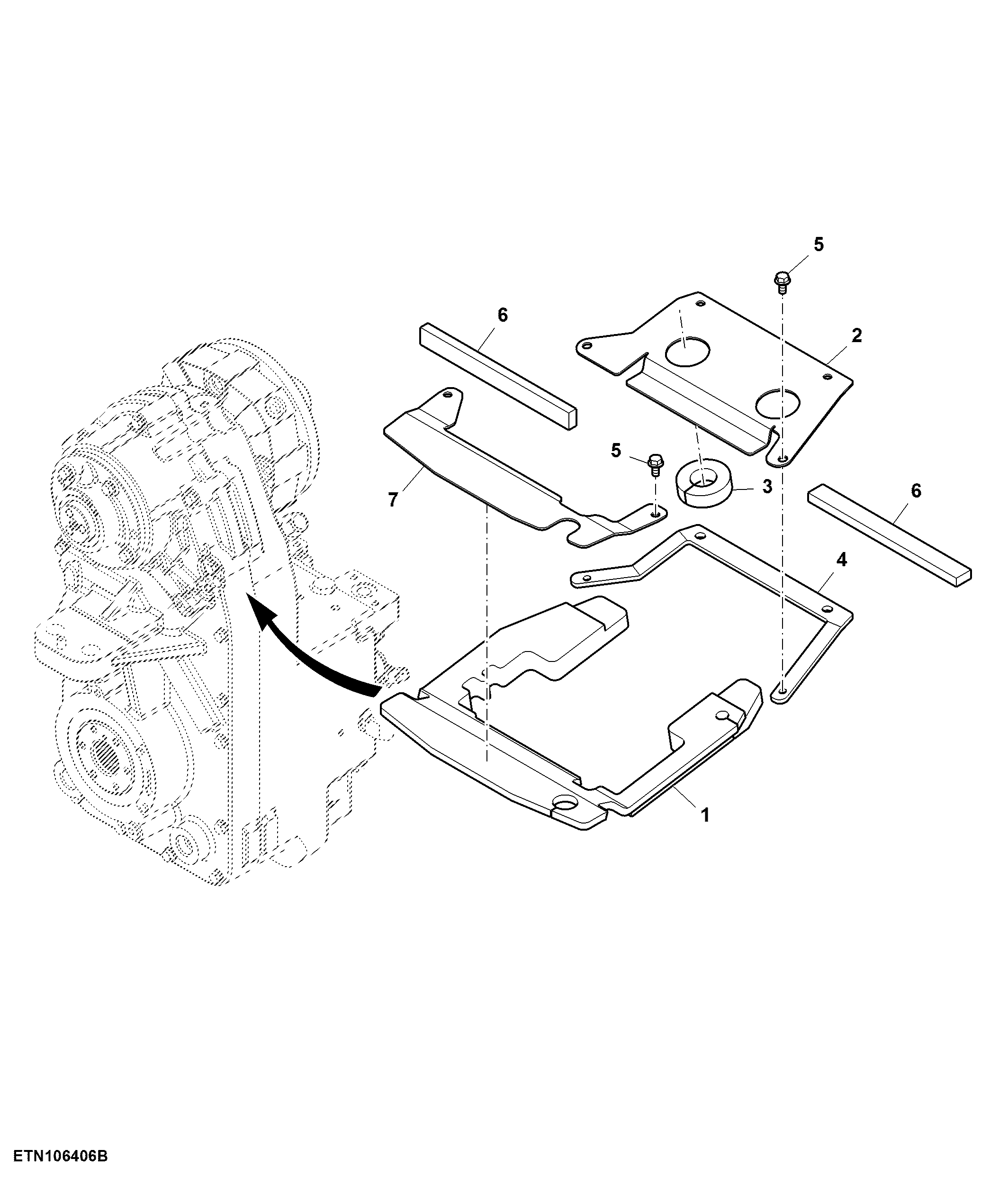 Front Support Cover, W/ Front Hitch and PTO