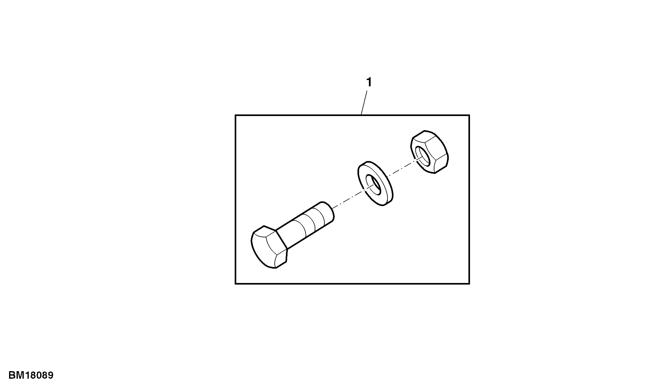 Attachment, Mounting Hardware for Attaching 72 Lb. Starter Weight for 26x12-12 Tire