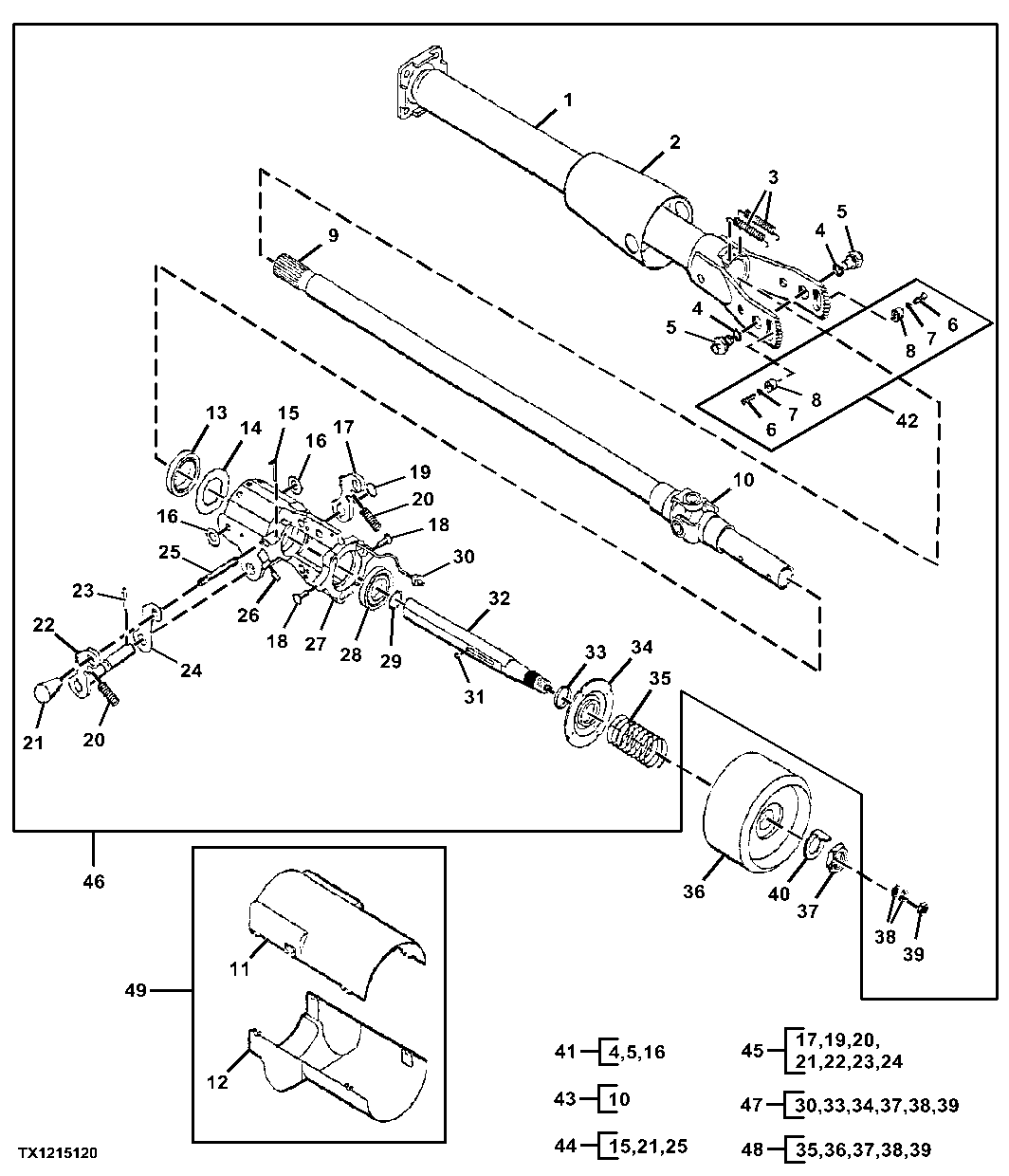 Steering Column, Assembly, Tilt (814011 - 880010)