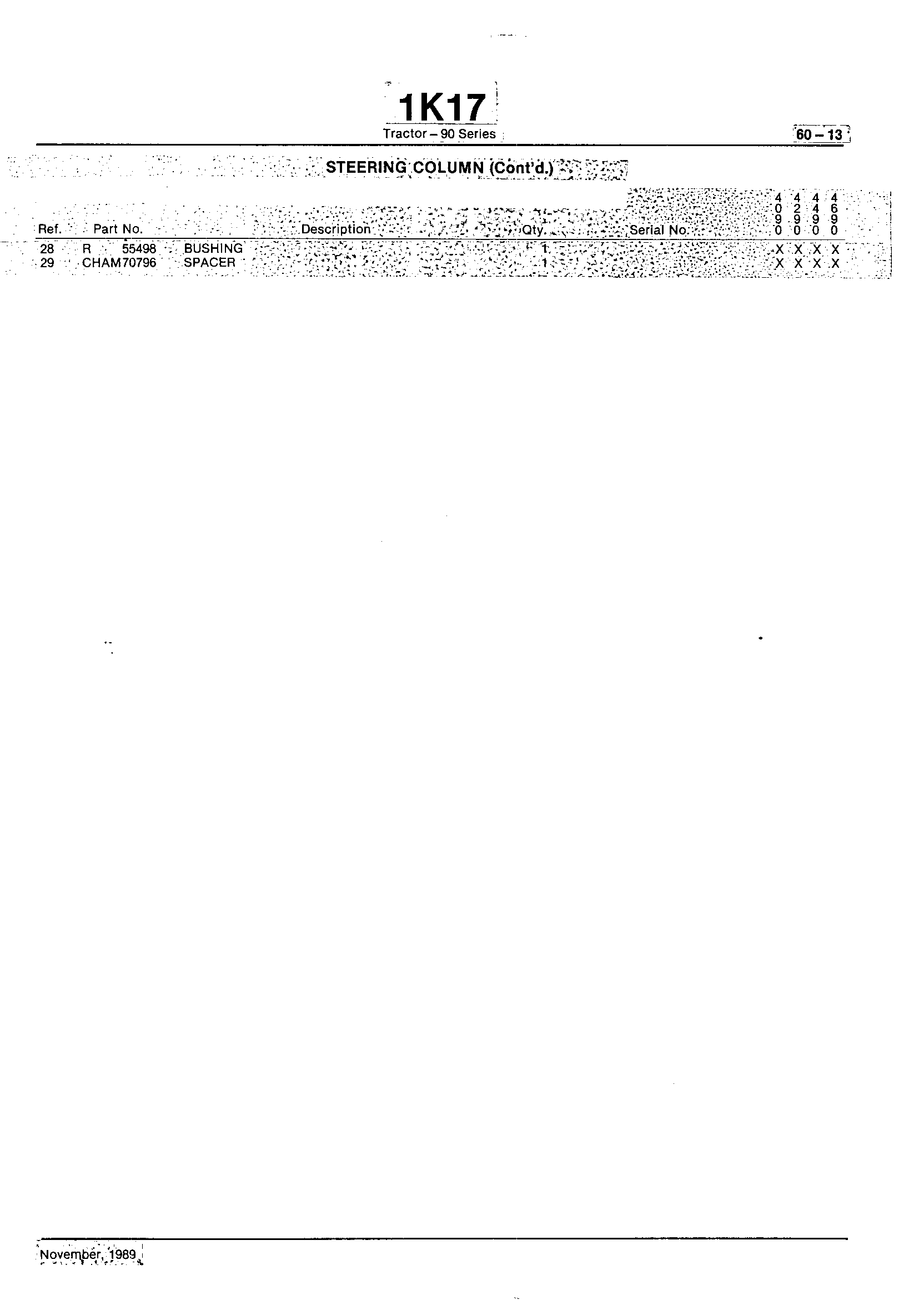 Steering and Brakes Steering Column (Continued)
