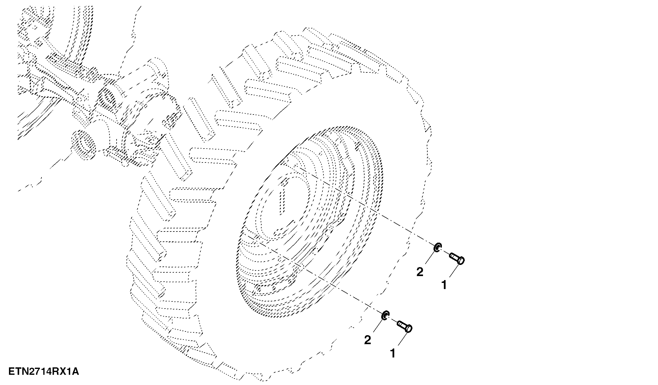 Kit, Hardware, Heavy Duty, Final Drive Wheel, LH Illustrated