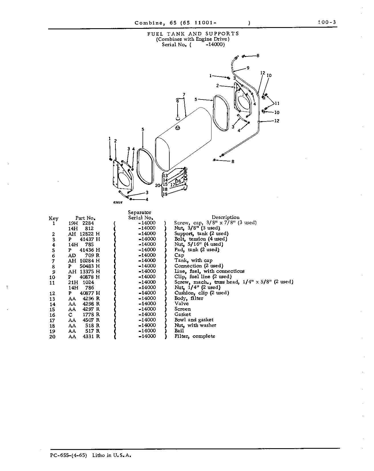 Engine Powershaft, Gasoline Tank, and Engine Cover (Continued)