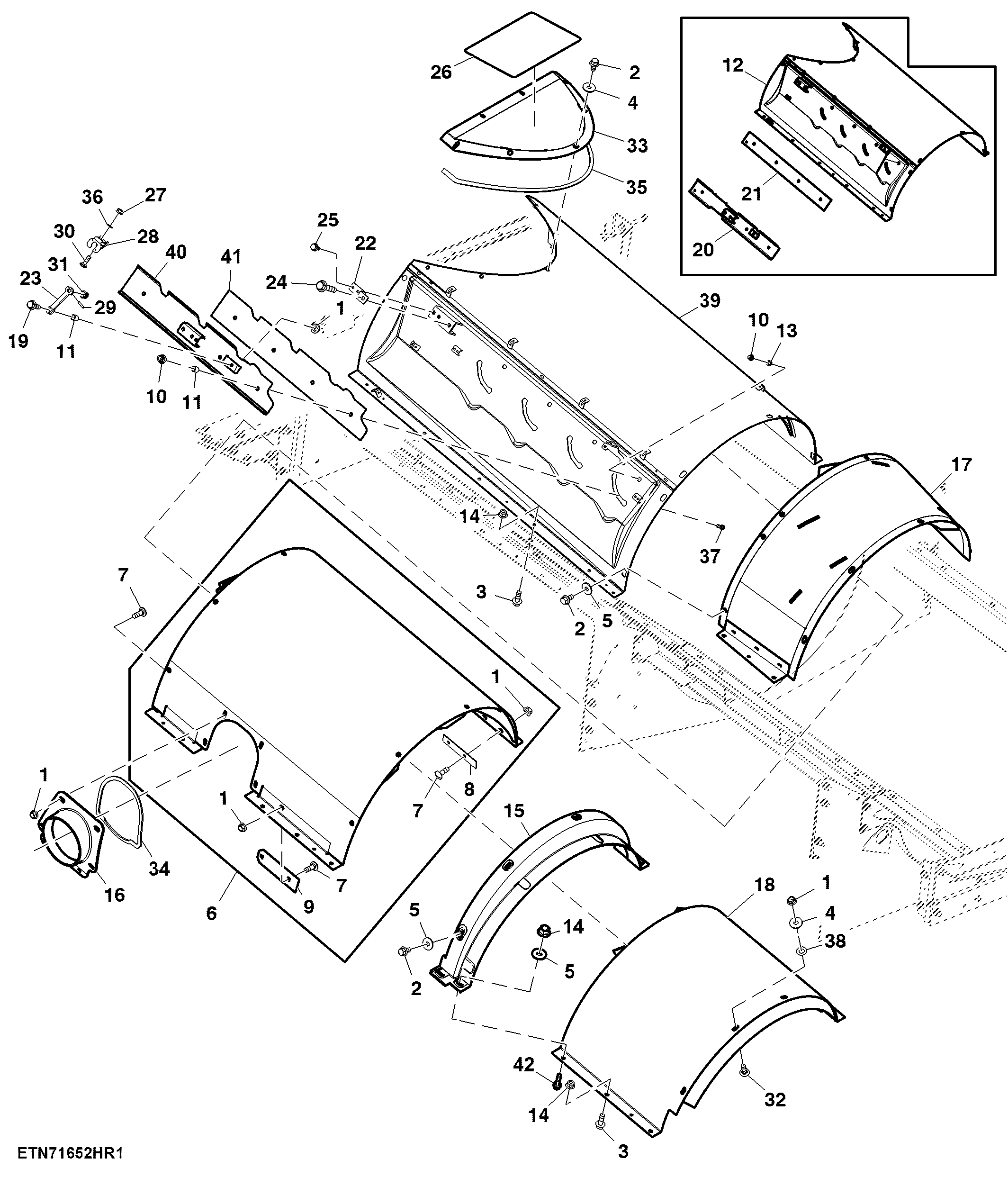Separator Top Covers, Adjustable W/ Tailings, Regular