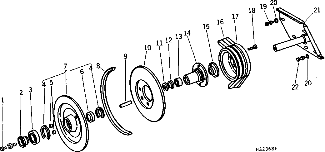 FEEDER HOUSE LOWER COUNTERSHAFT AND SHEAVES (SIDEHILL) ( - 403300)