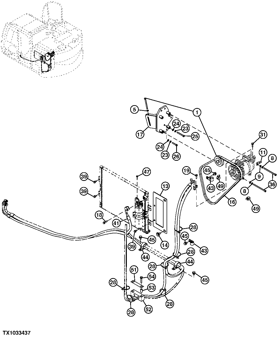 Air Conditioner Refrigerant Hoses and Compressor Belt