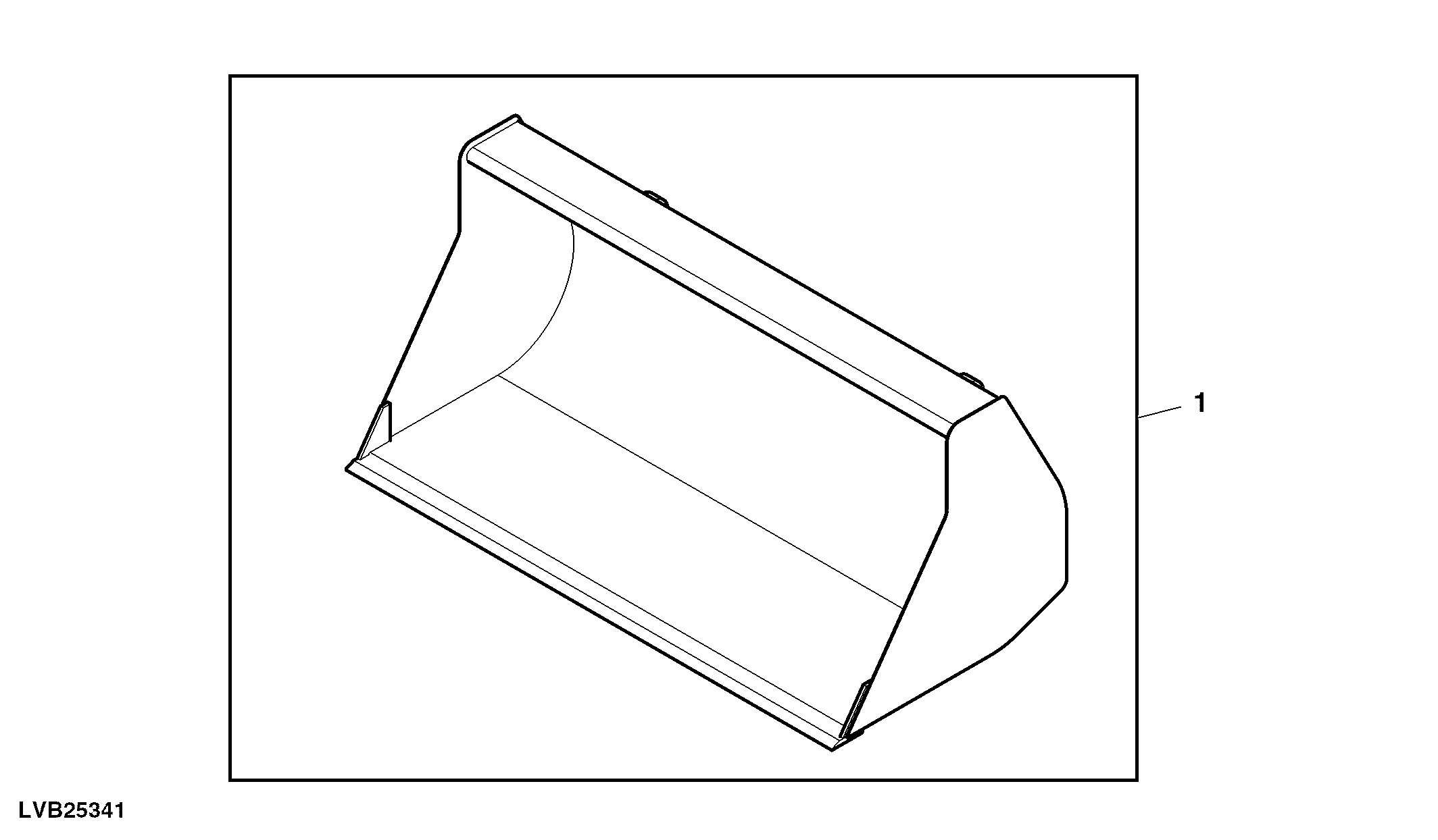 Loader Bucket, Quik-Tatch™, Standard, 72", Front, Attachment