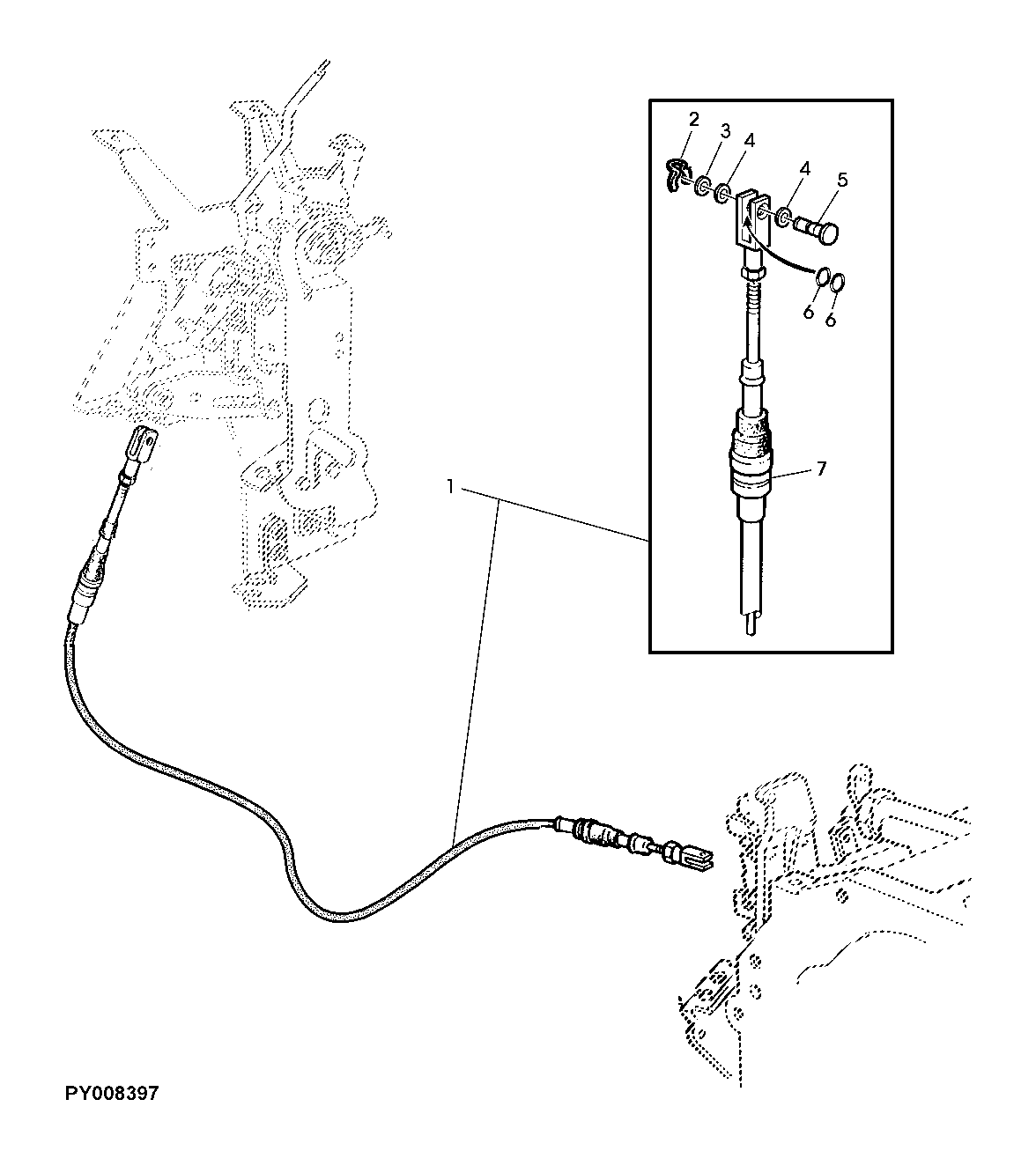 CONVERSION KIT FOR BOWDEN CABLE, RANGES E+F