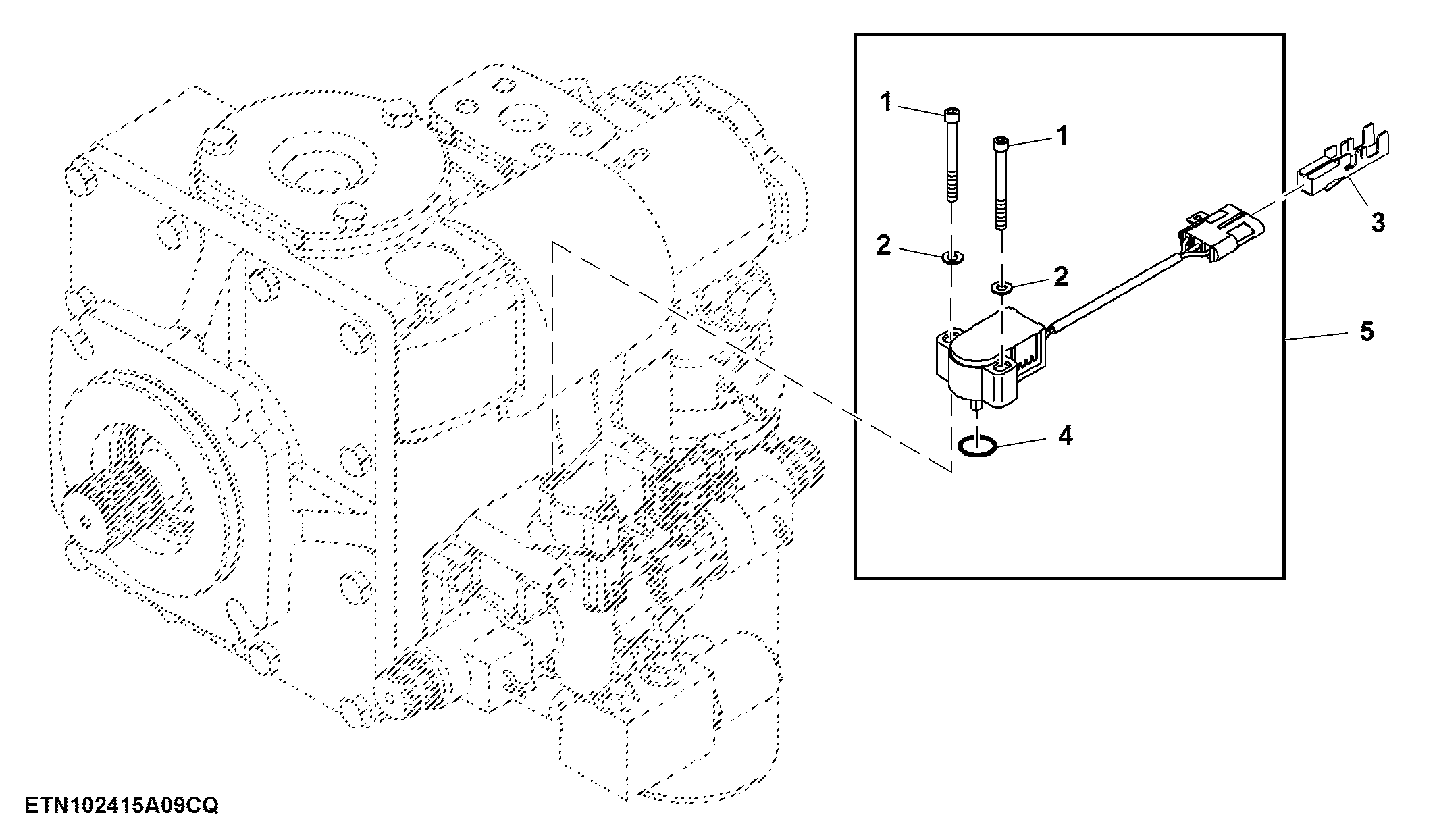 Hydrostatic Drive Displacement Control Valve Position Sensor
