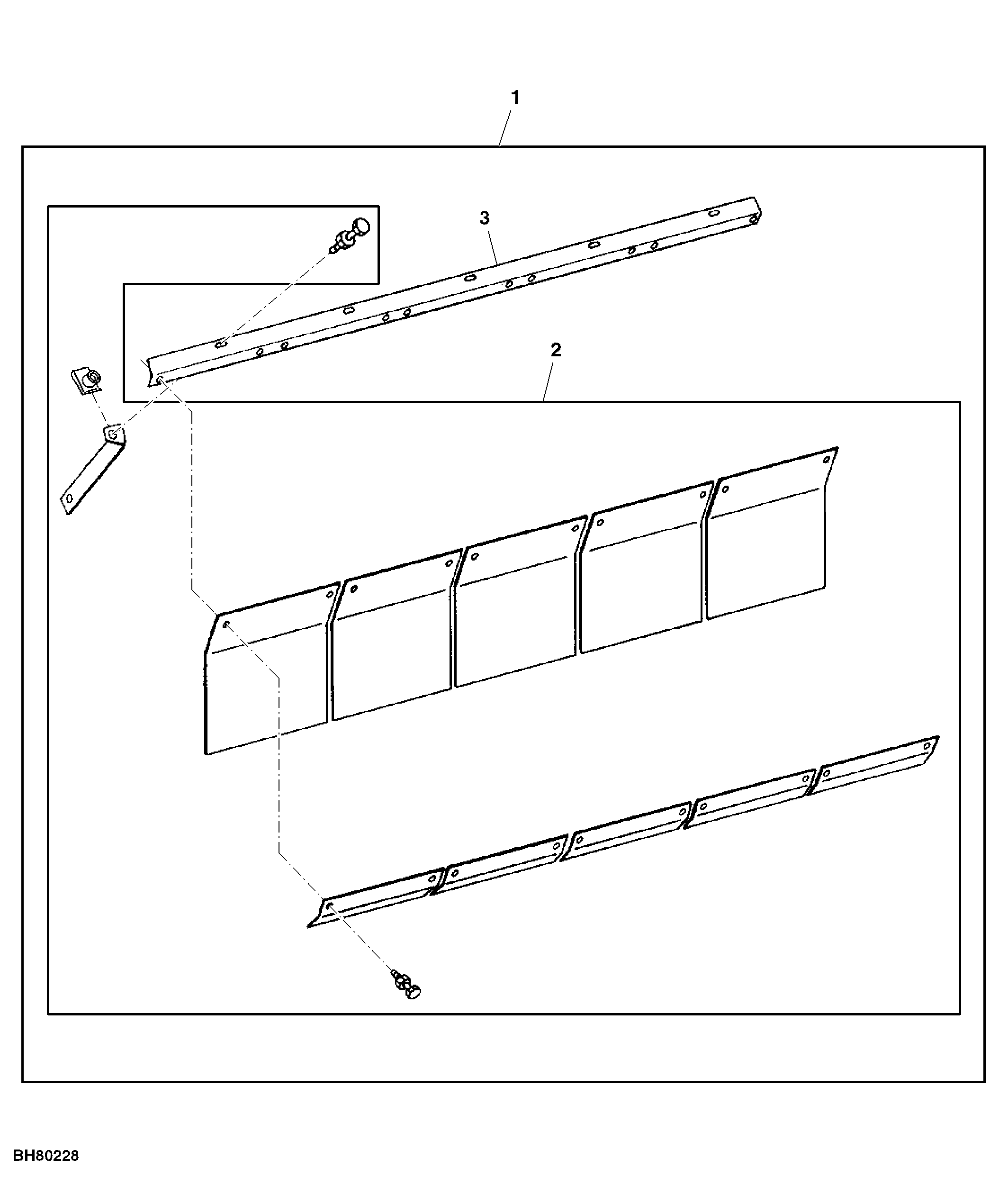 Beater Grate Curtain, Narrow, Attachment