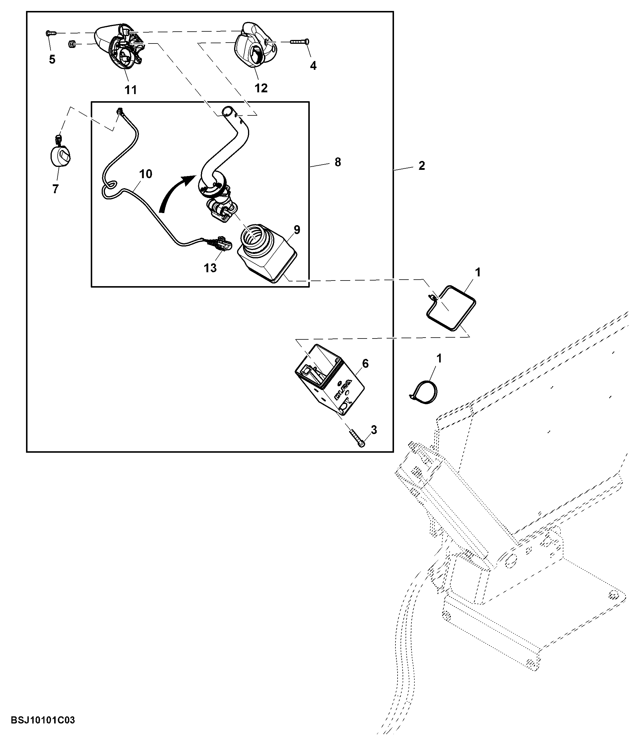 Control, Dual Mid Mount to Triple Mid Mount SCV (3/4)