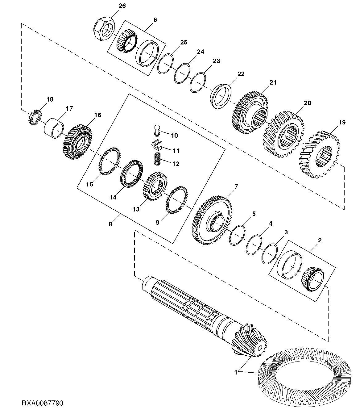 Differential Drive Shaft, AutoQuad™, 40 KPH, 50 KPH