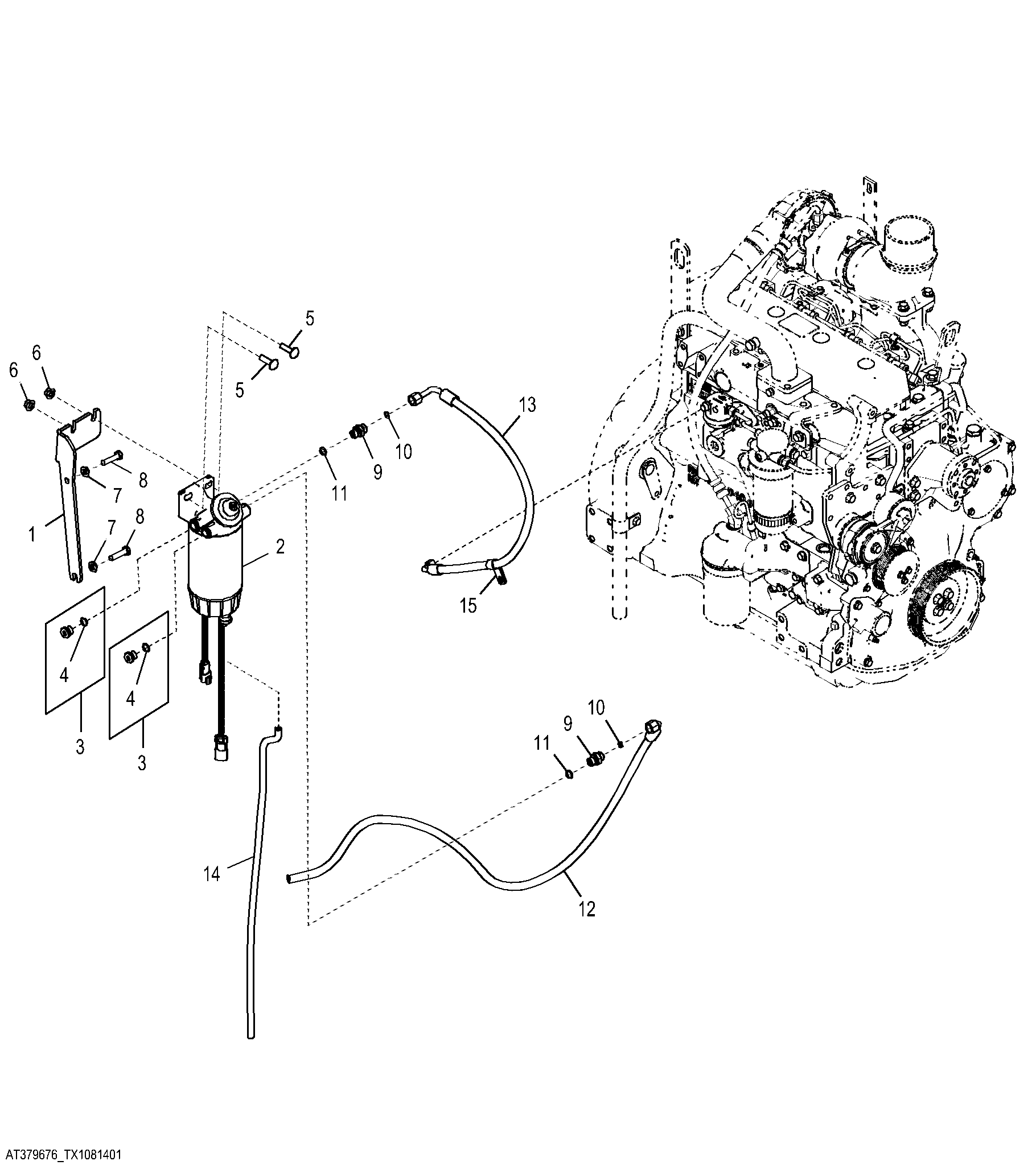 Additional Fuel and Water Separator with Heater (Engine 4045TT094)