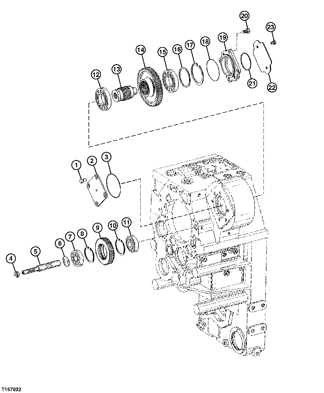 Transmission Hydraulic Pump Drive Shaft and Gears