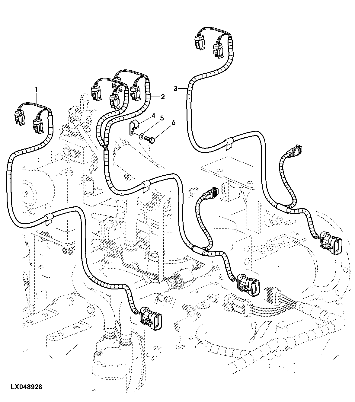 WIRING HARNESS, ELECTRO-HYDRAULIC CONTROL BLOCKS