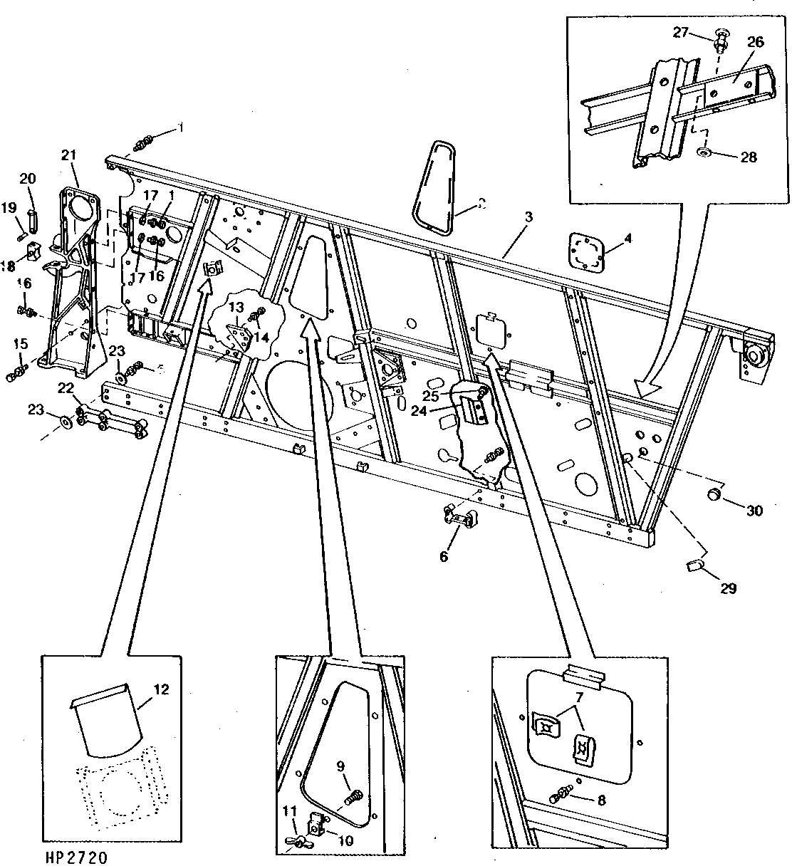 SEPARATOR LEFT - HAND SIDE SHEETS AND FRAME