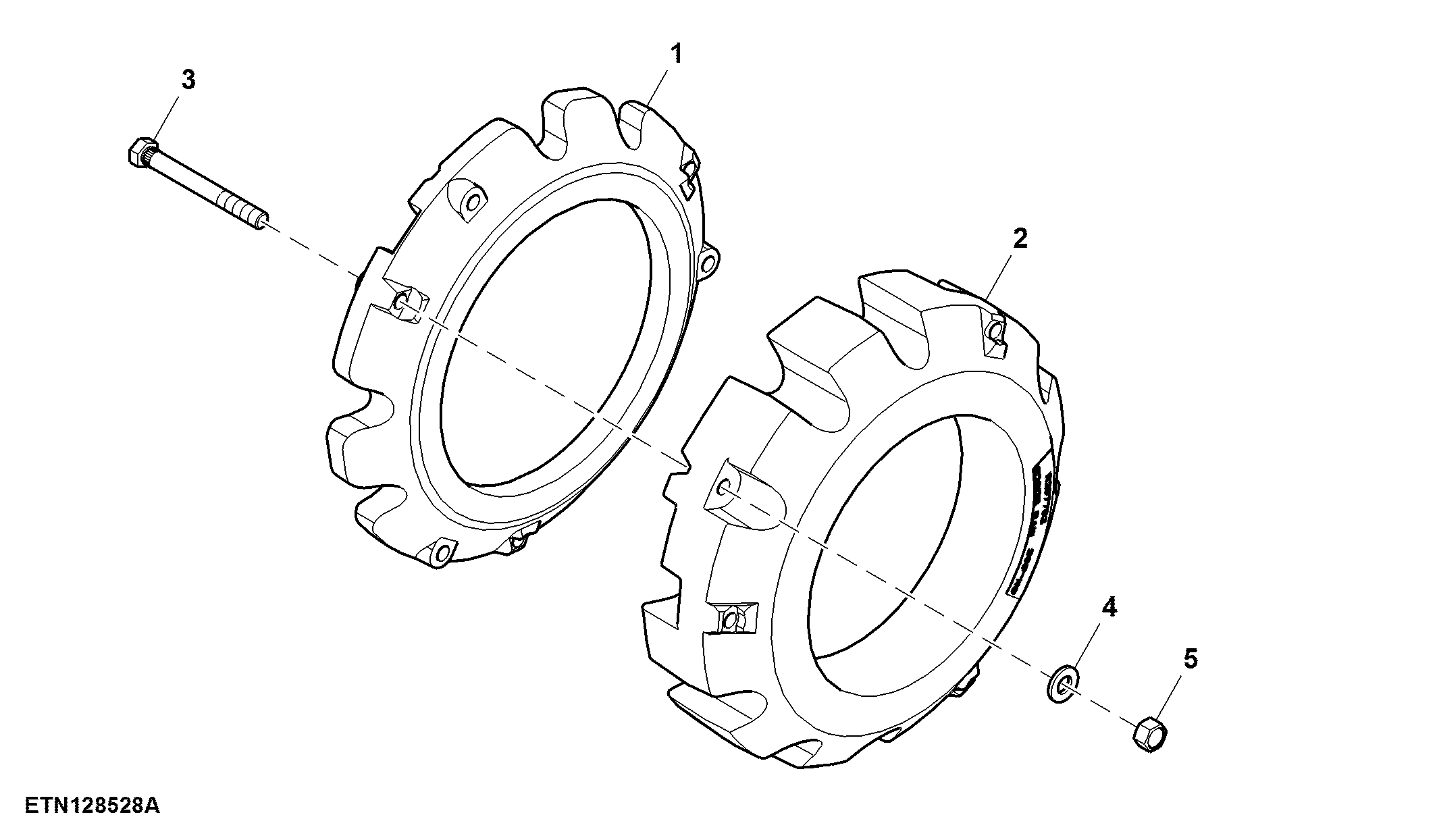 Rear Wheel Weights, Outer, 72 / 205 kg