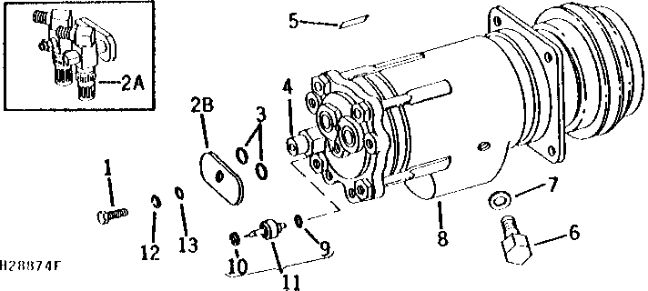 OPERATOR'S CAB COMPRESSOR AND VALVE (1975 - )