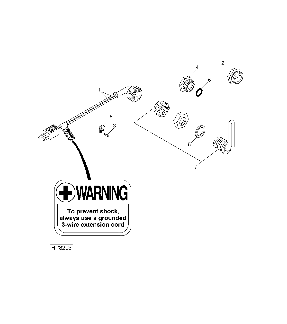 Engine Block Coolant Heater And Extension Cord