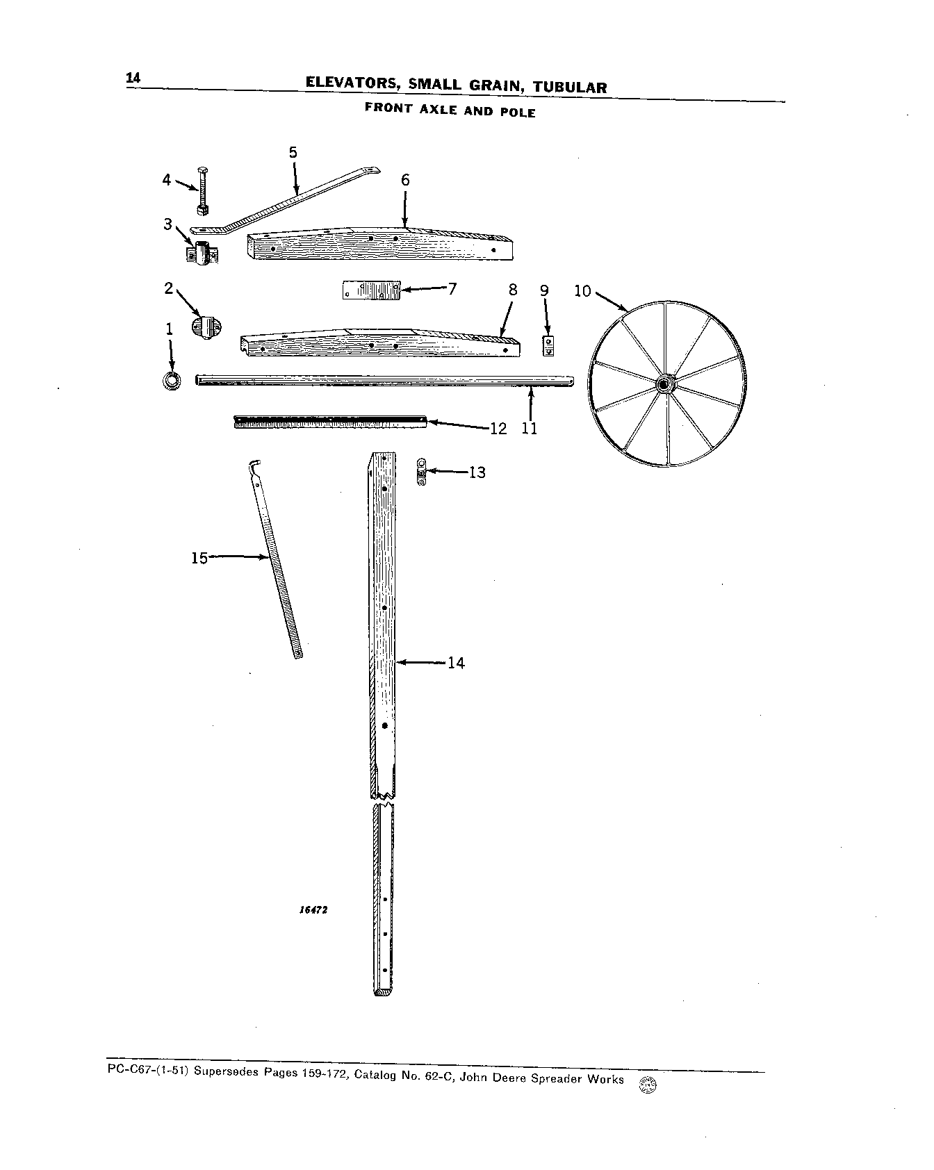 Elevators, Small Grain, Tubular Axle, Front