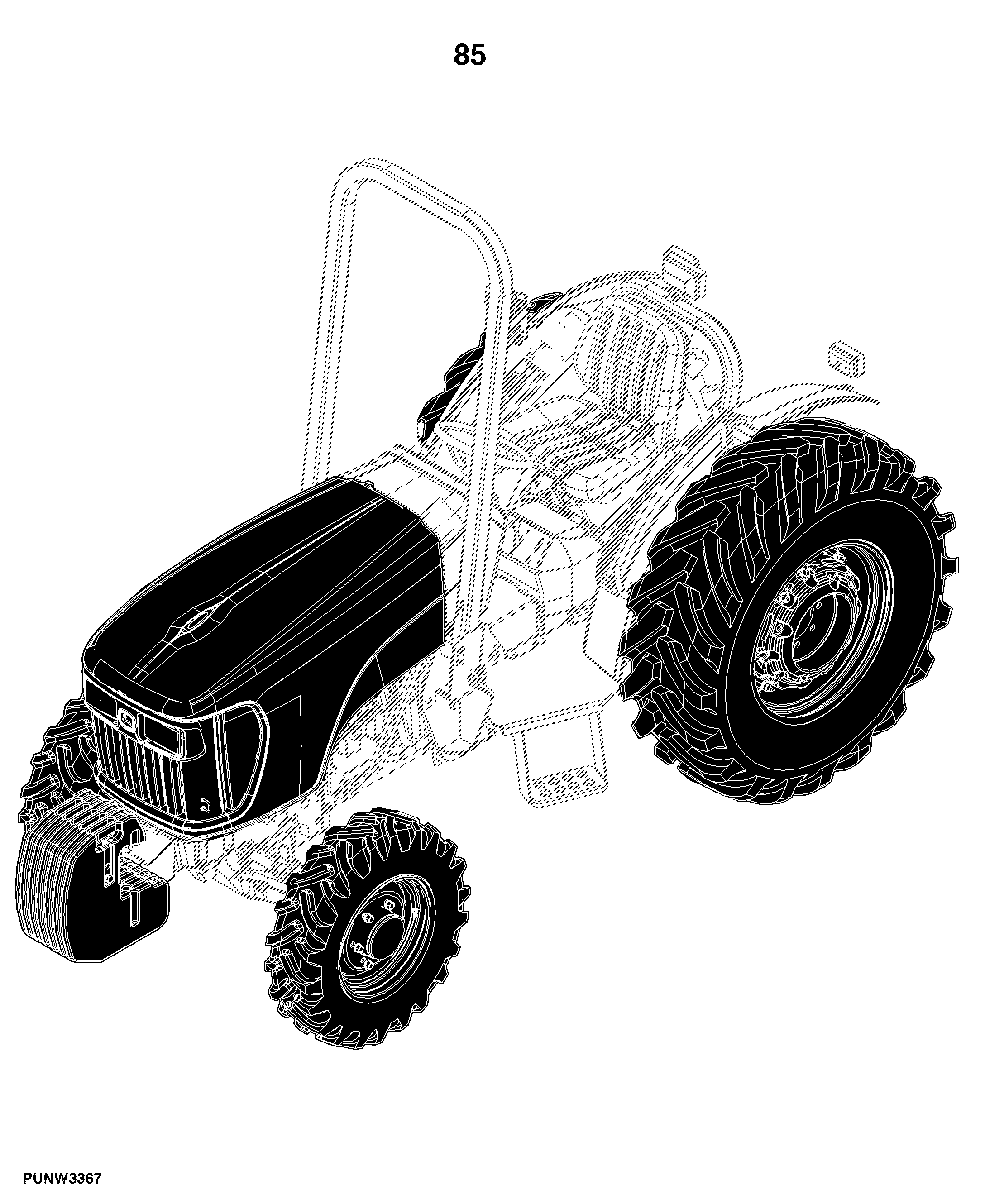 5075EF Tractor (Engine: 3029TPY60)(South American Edition)