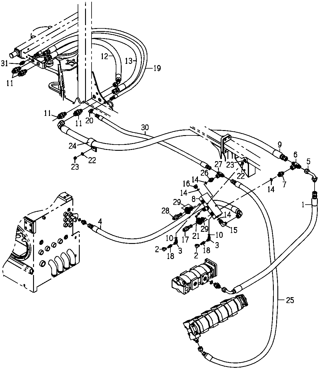 Lines GP, Elevator, Pump To Swing Table (090588 - 090755)