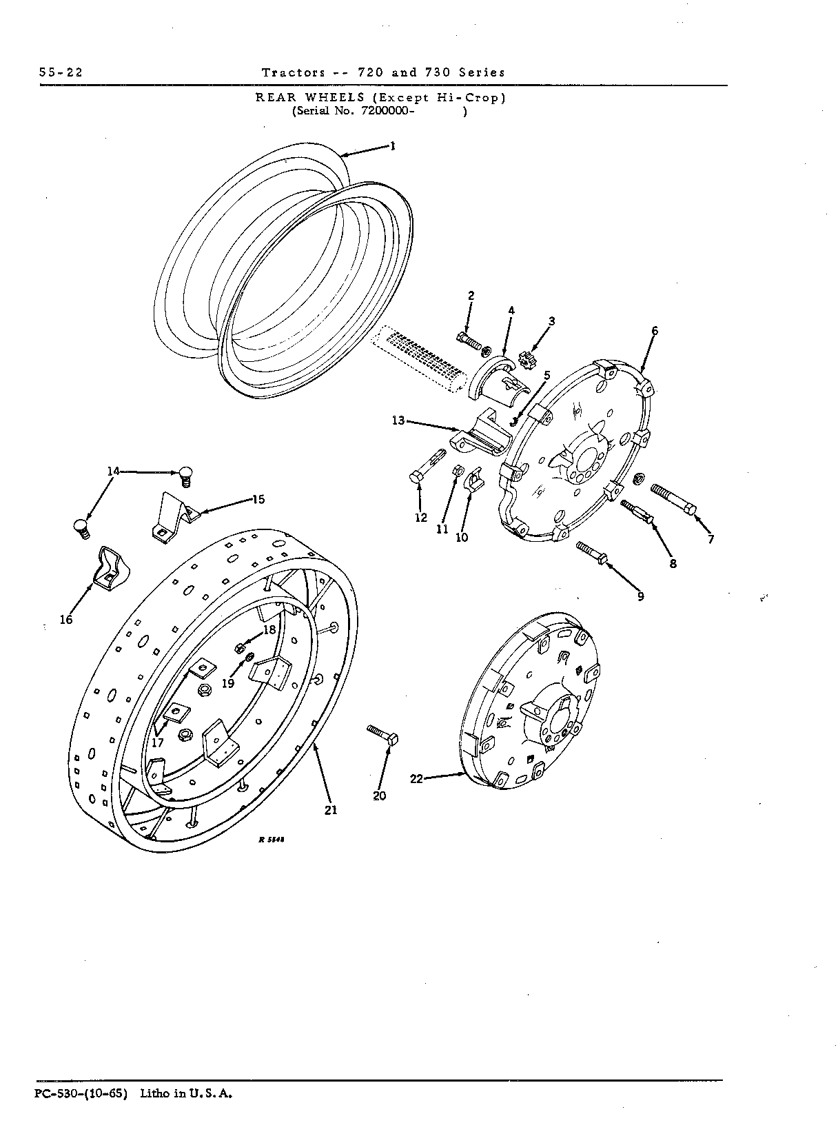 Rear wheels