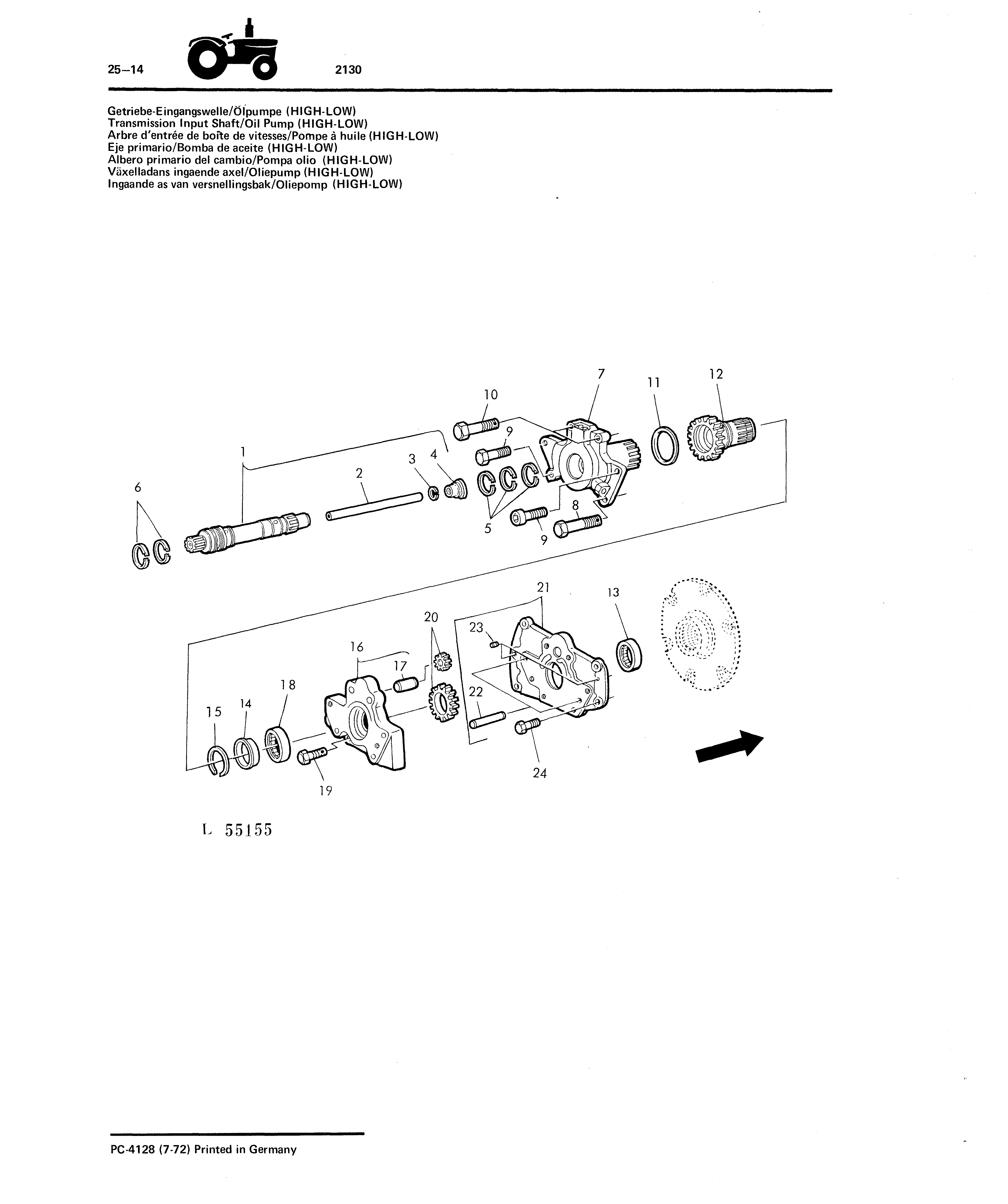Transmission Input Shaft / Oil Pump (HIGH-LOW)