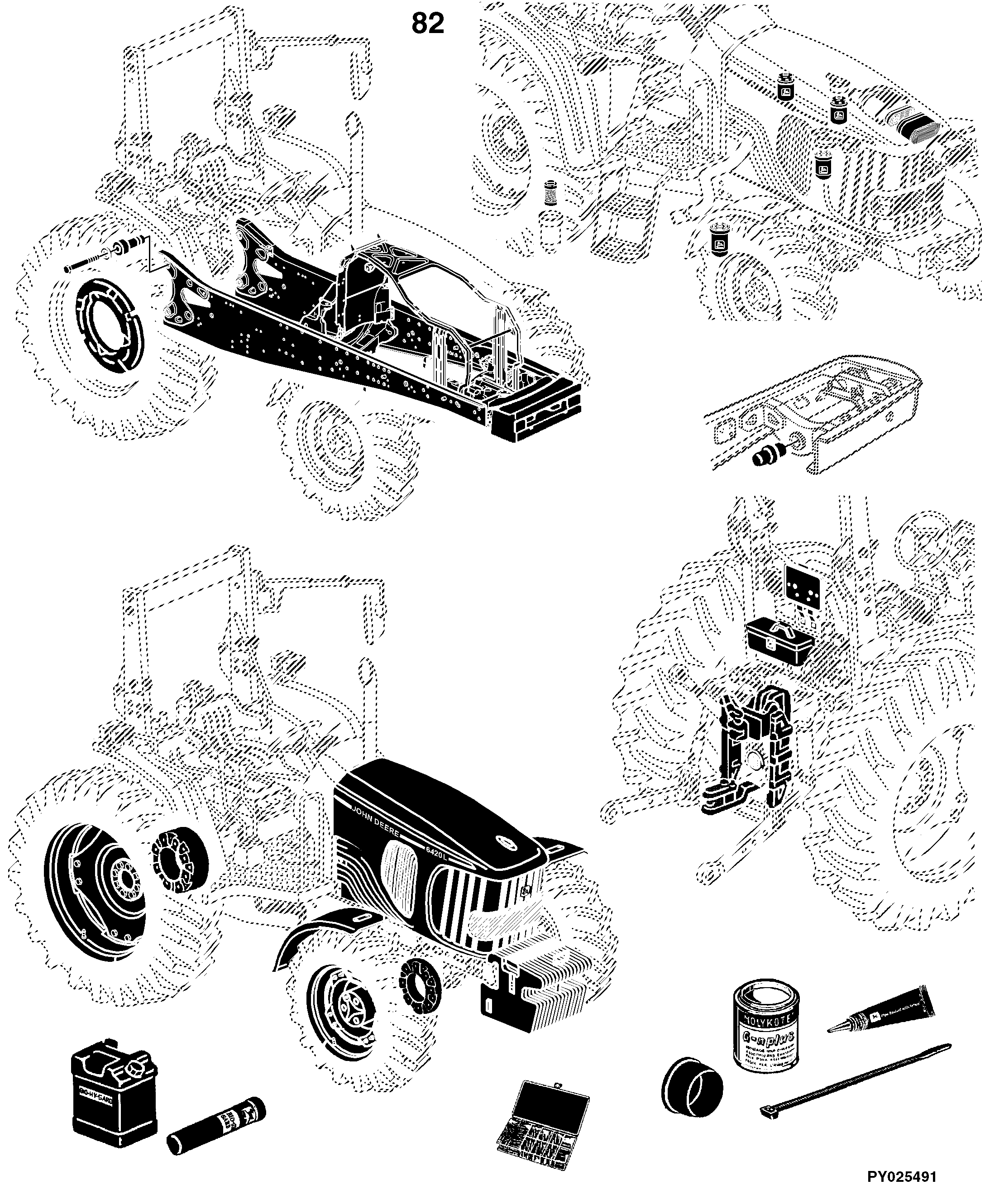 6225 Tractor (Engine 4045HL282) (Europe Edition)