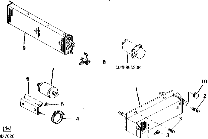AIR CONDITIONER CONDENSER AND RECEIVER DRIER (1975 - )