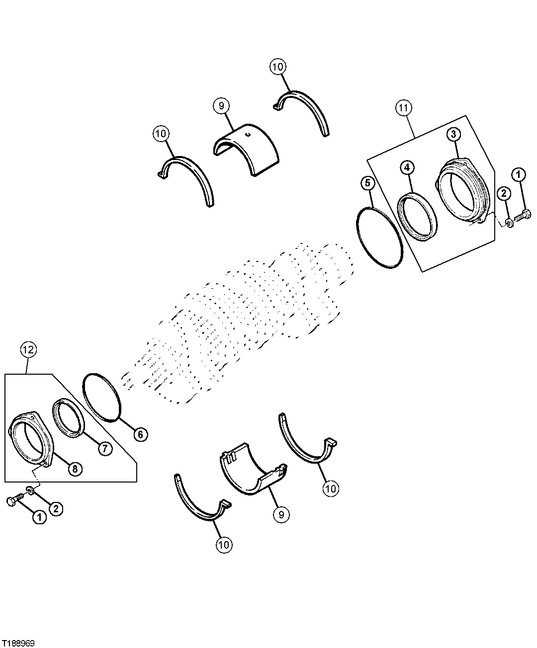 Engine Crankshaft Main Oil Seals And Main Bearings