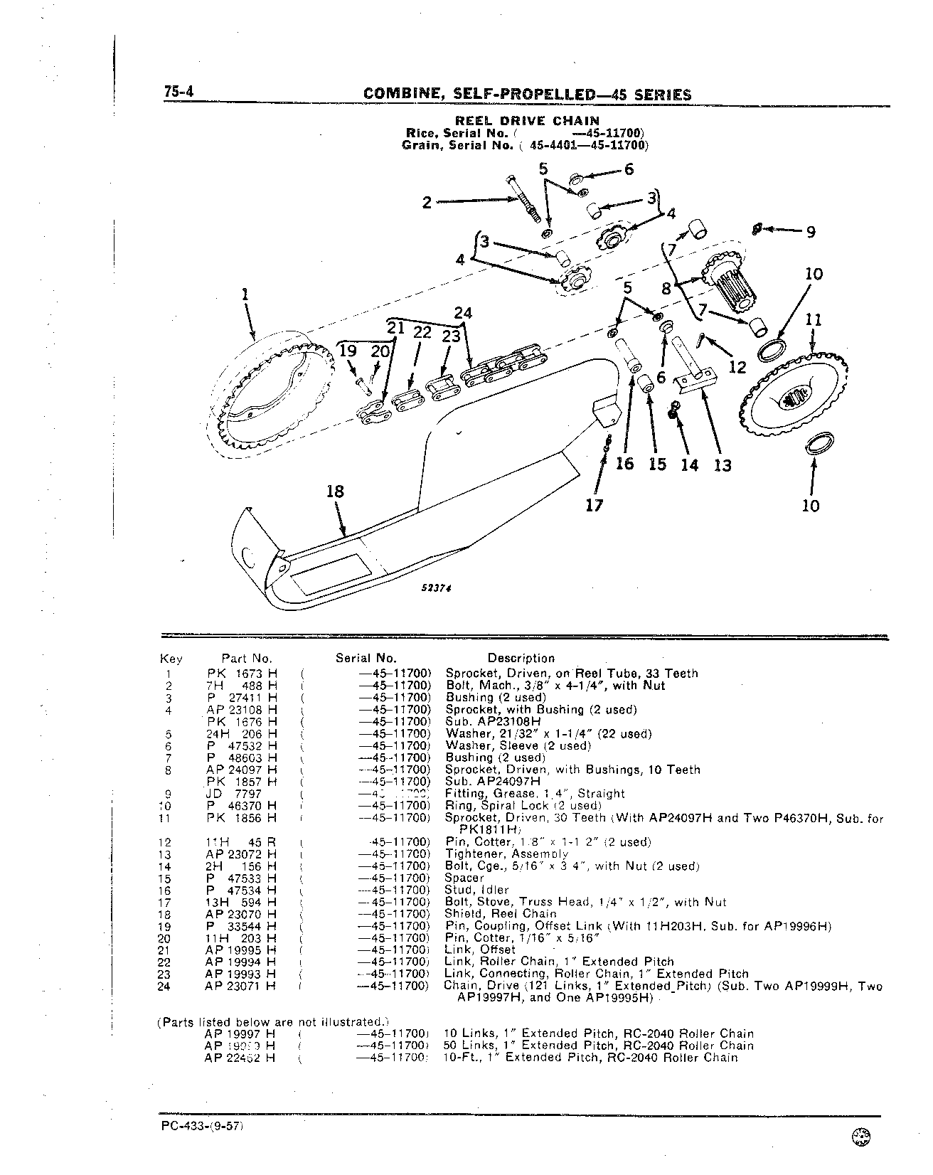 Grain Tank Loading Auger Reel (Continued)