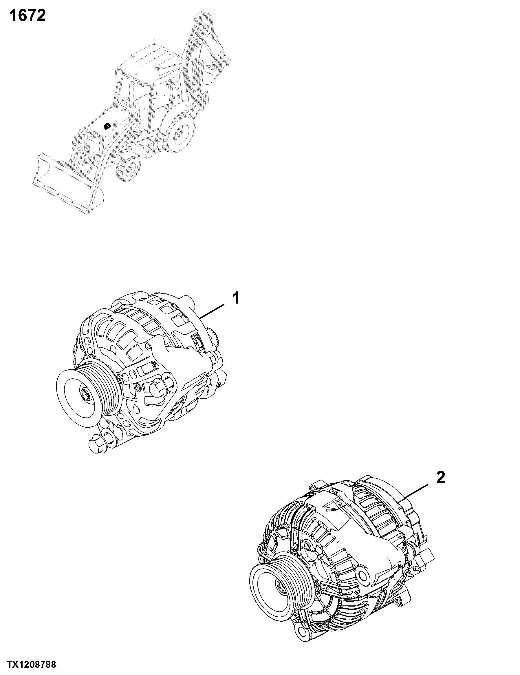 1672 Alternator, Regulator And Charging System Wiring