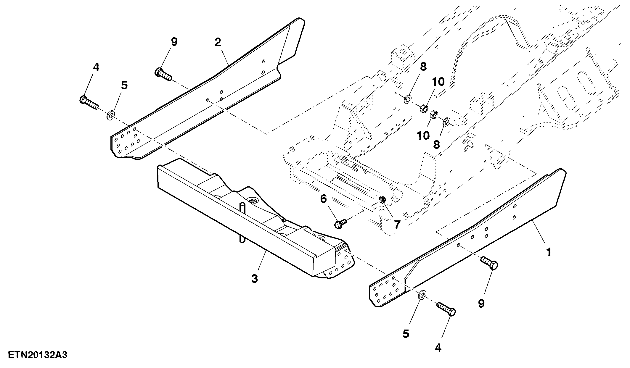 Mounting Parts, Front Weights (For Scraper)