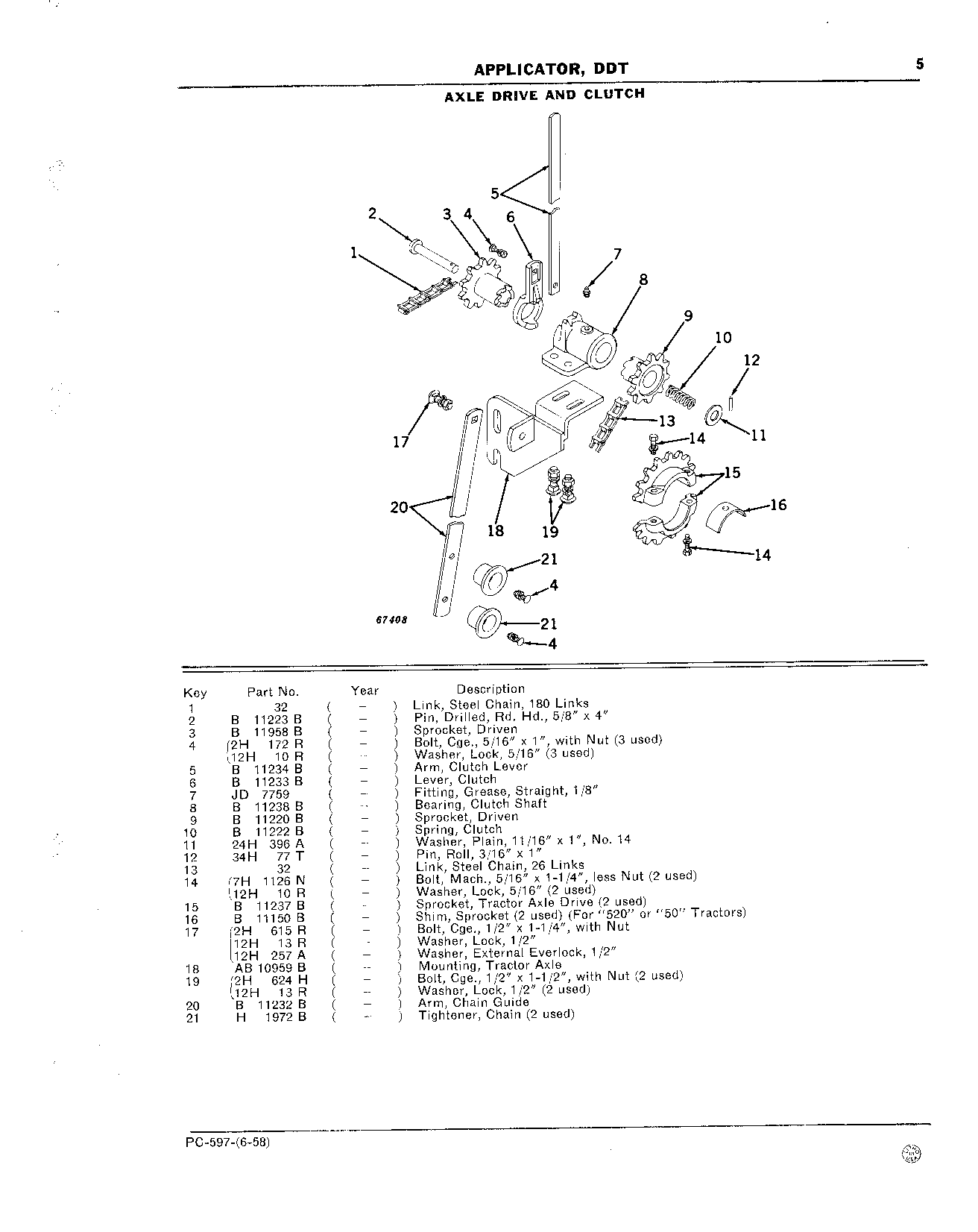 AXLE DRIVE AND CLUTCH