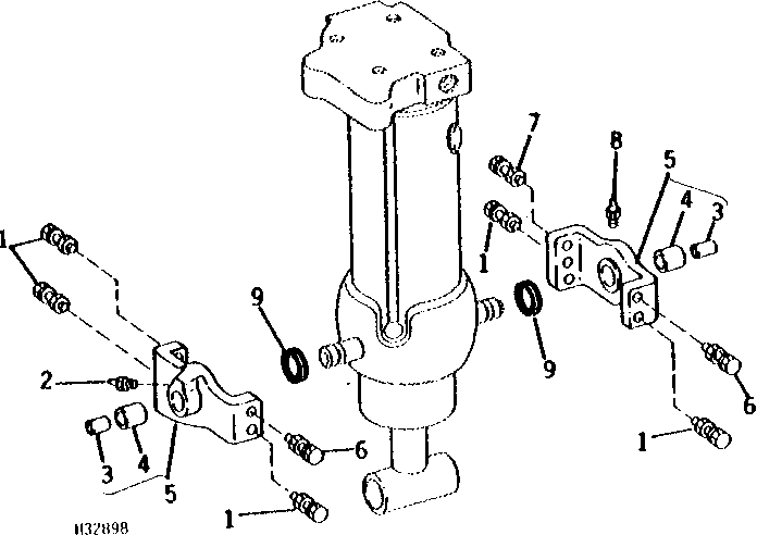 LEVELING CYLINDER PIVOT BRACKETS - SIDEHILL