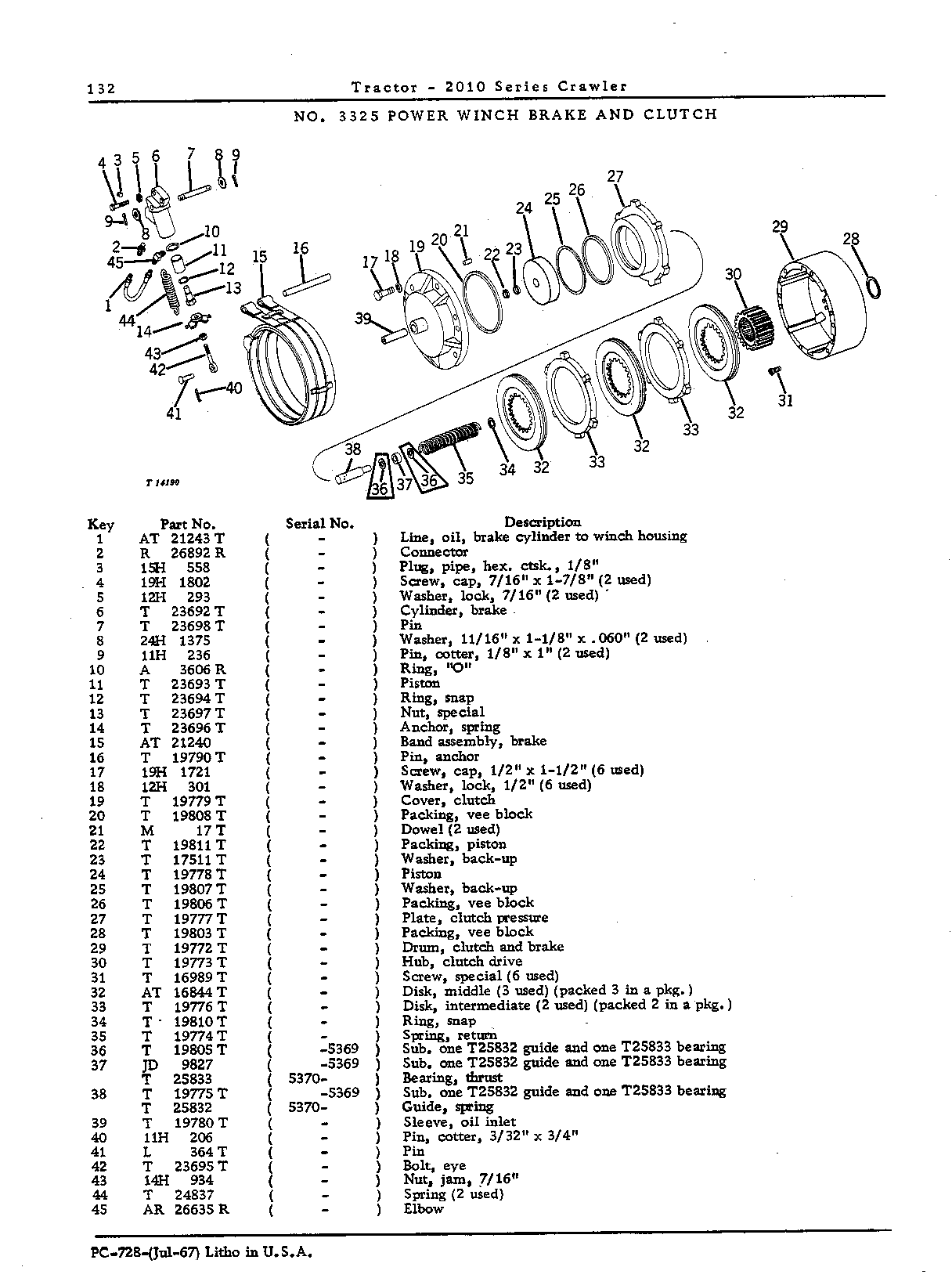 Filter, oil - power winch (Continued)