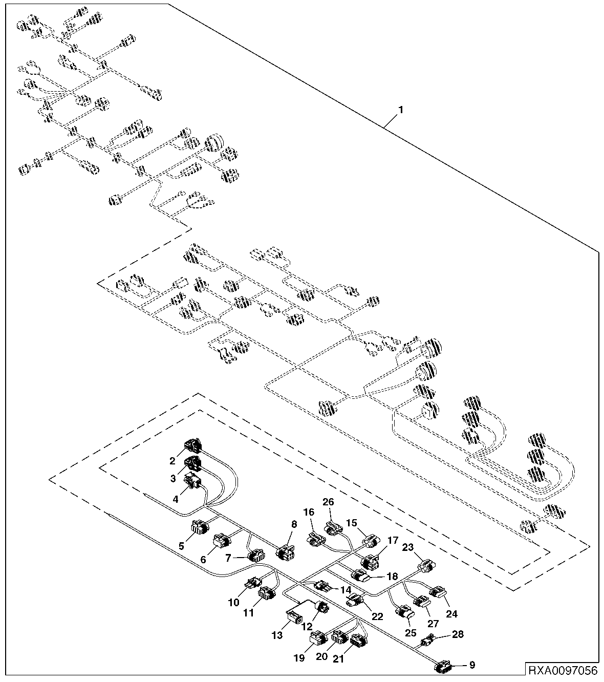 Chassis Wiring Harness Connectors (3/3) (NAV) ( - 012999)