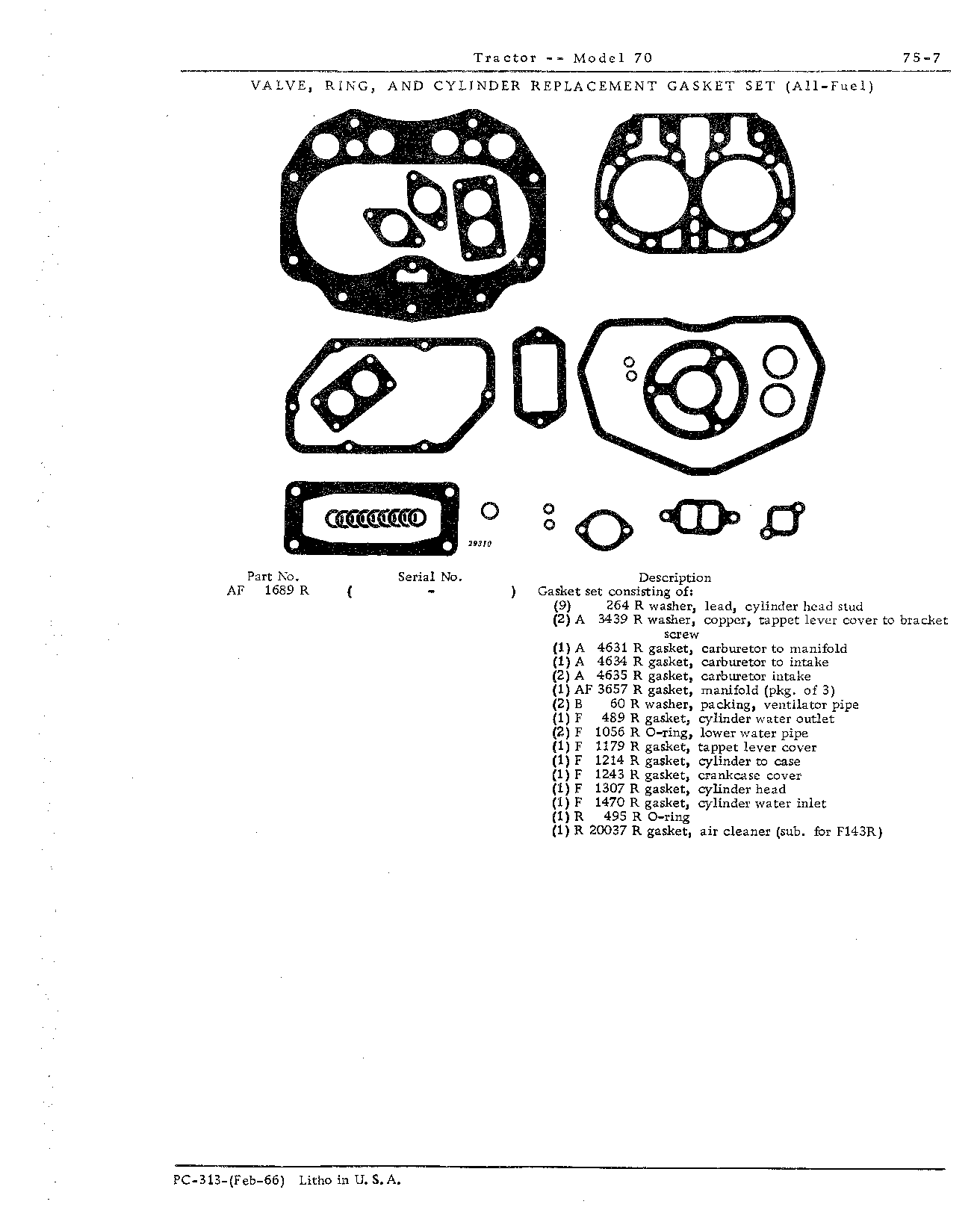 Section 75-Umbrella Holder, Decals and Gasket Sets (Continued)