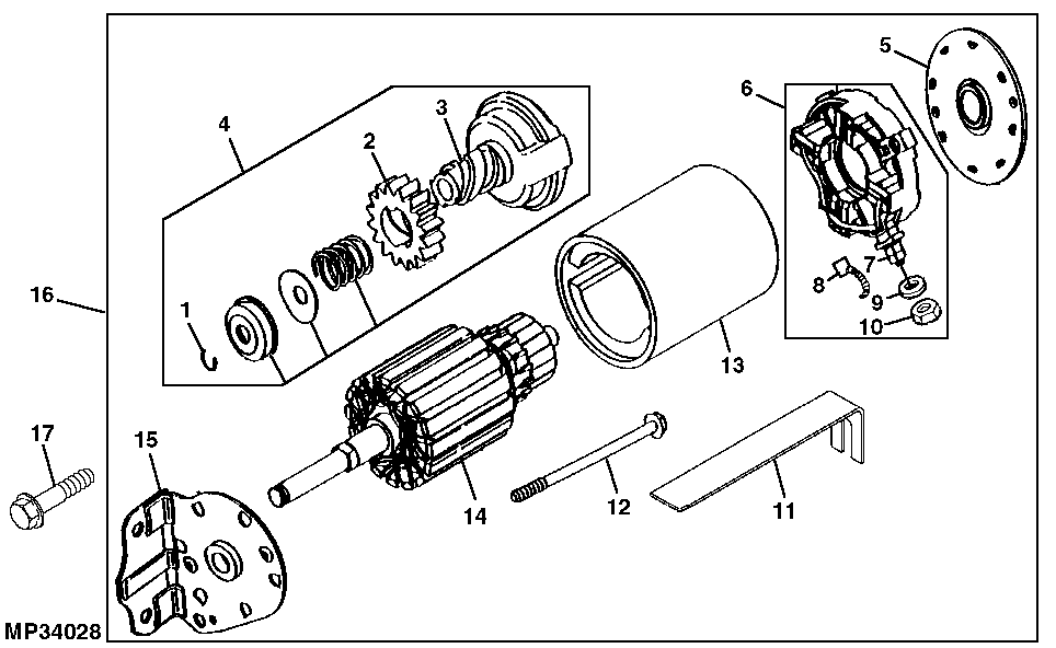 STARTER (LTR166) (ENGINE MARKED 303777-1147E1)