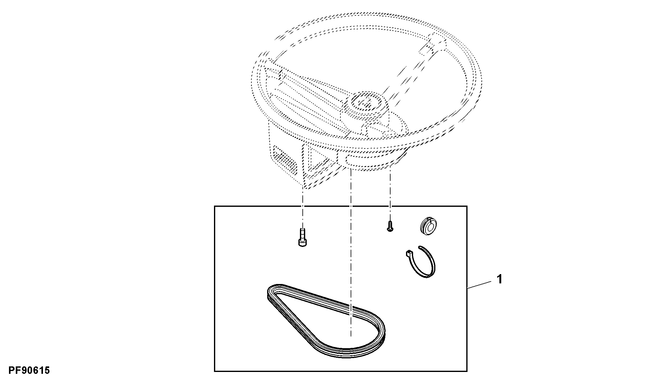Attachment, Steering Column Chain, AutoTrac™ Universal 200