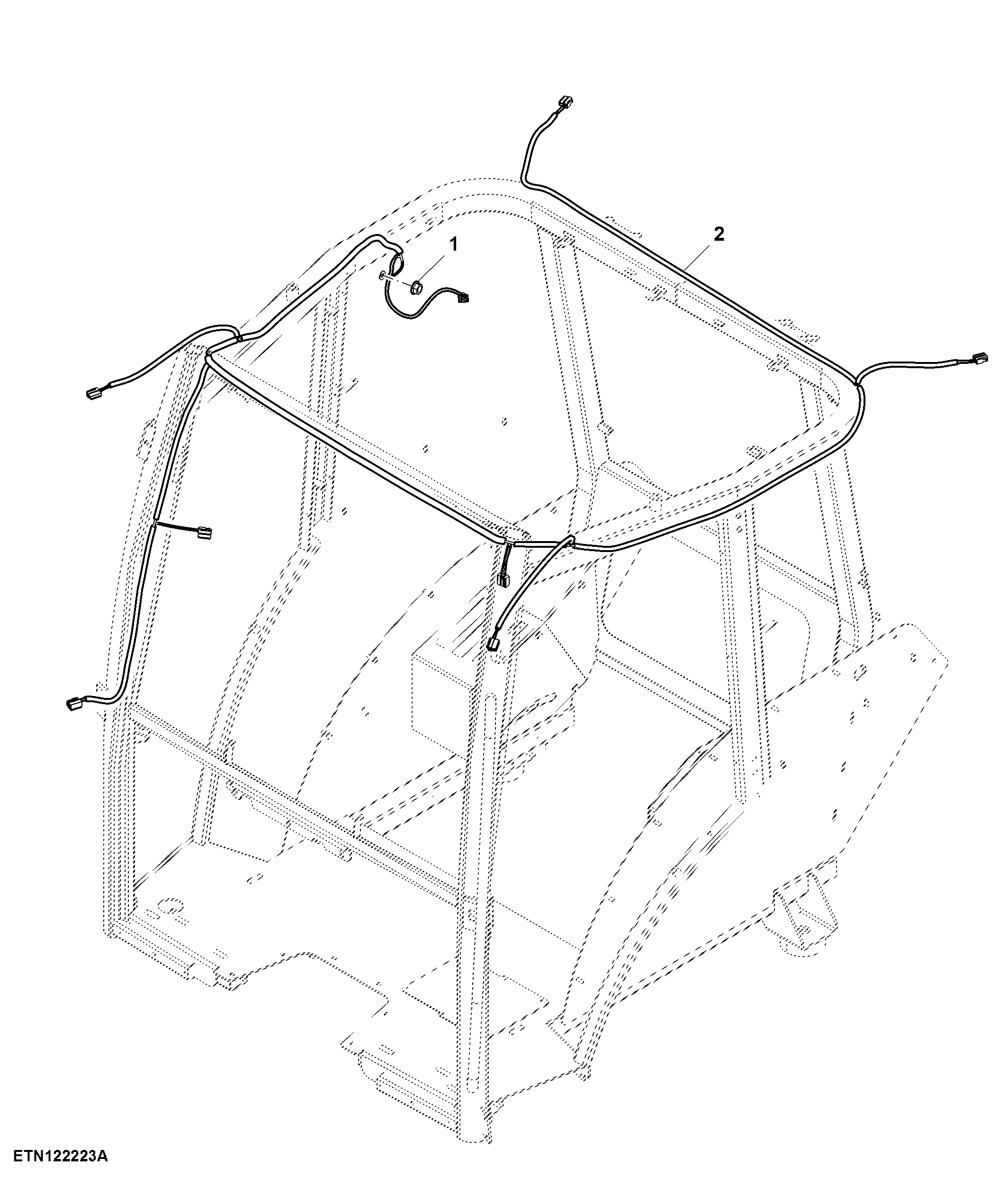 Roof Wiring Harness, W/ A/C