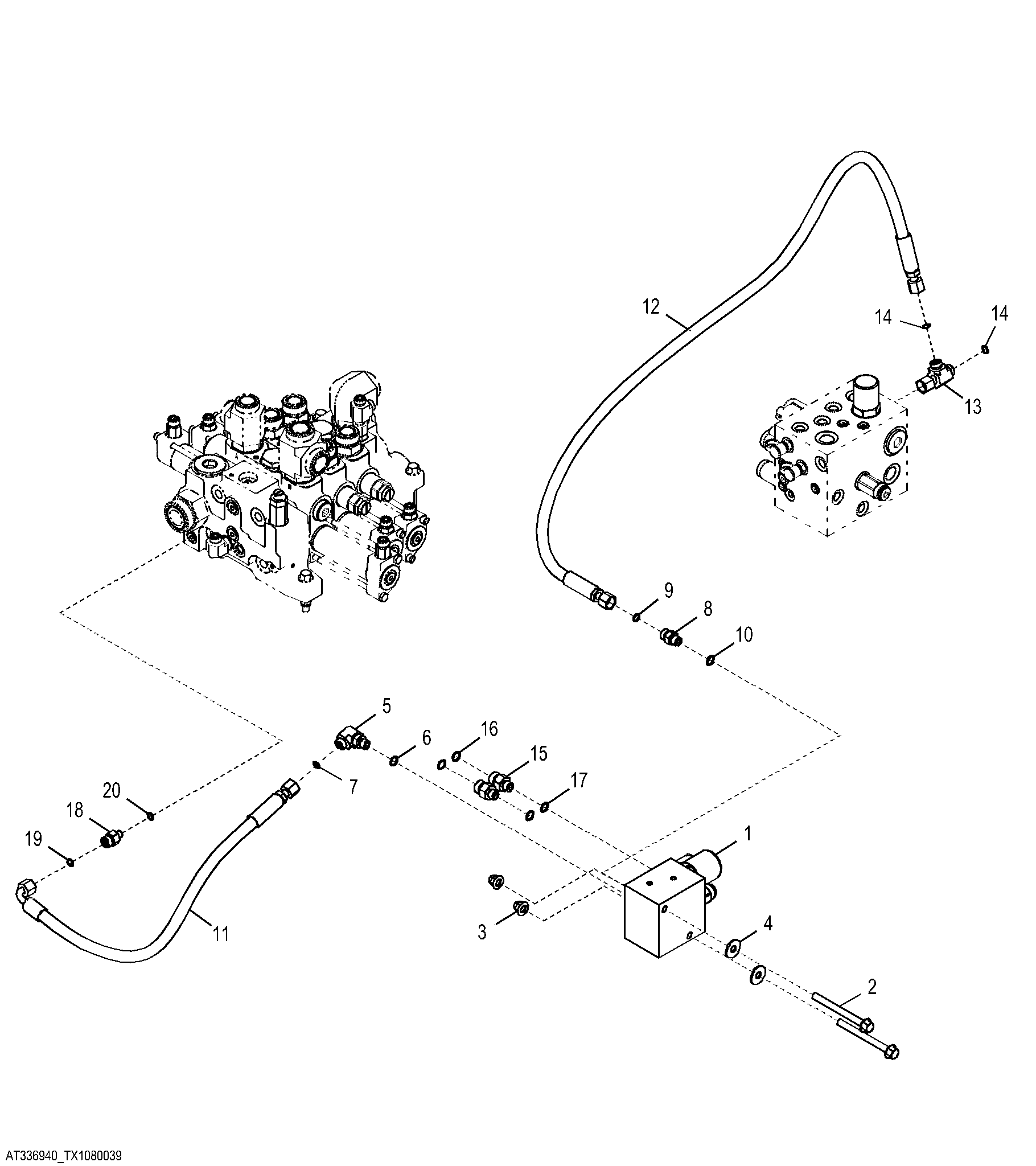 Pin Disconnect Valve Hydraulic Lines (Z-Bar)