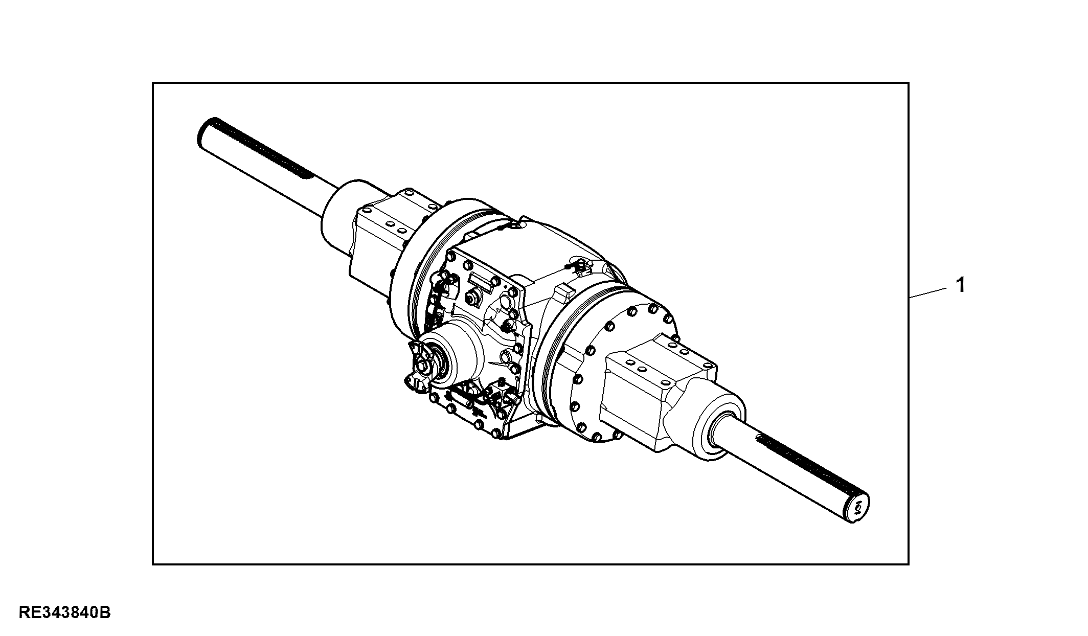 Front Axle, 110 mm, Single Reduction ( - 056100)