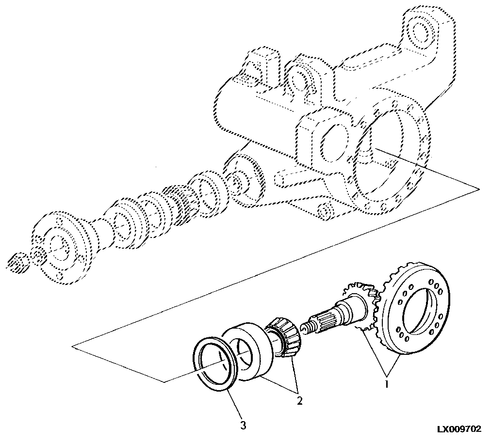 FRONT WHEEL DRIVE, BEVEL GEAR SET (APL2060)