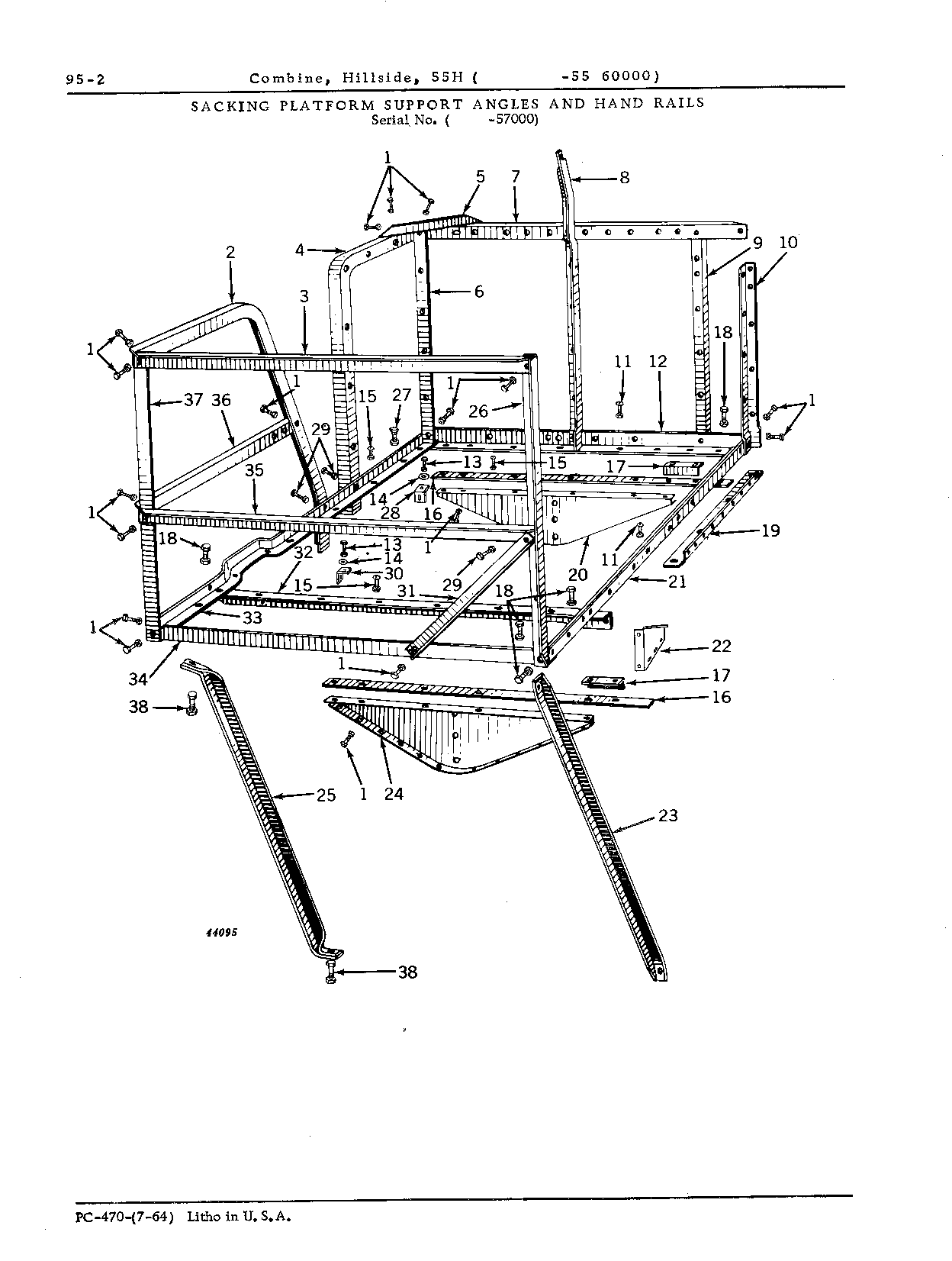 Hand Rails (sacking platform)